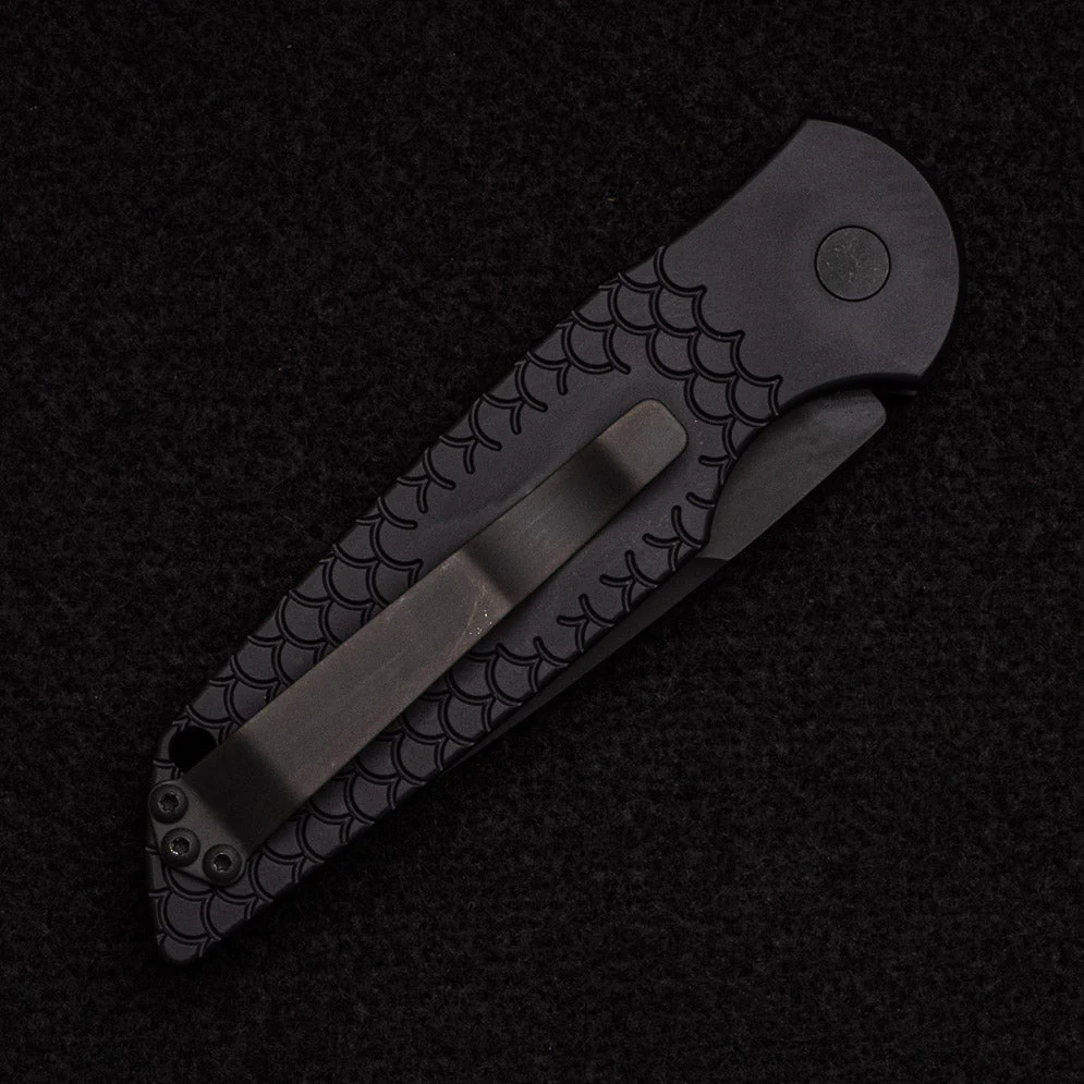 Black "Fish Scale" Handle - Black Sterile Blade - Tritium Push Button - TR-3 X1 OPERATOR - Image 4