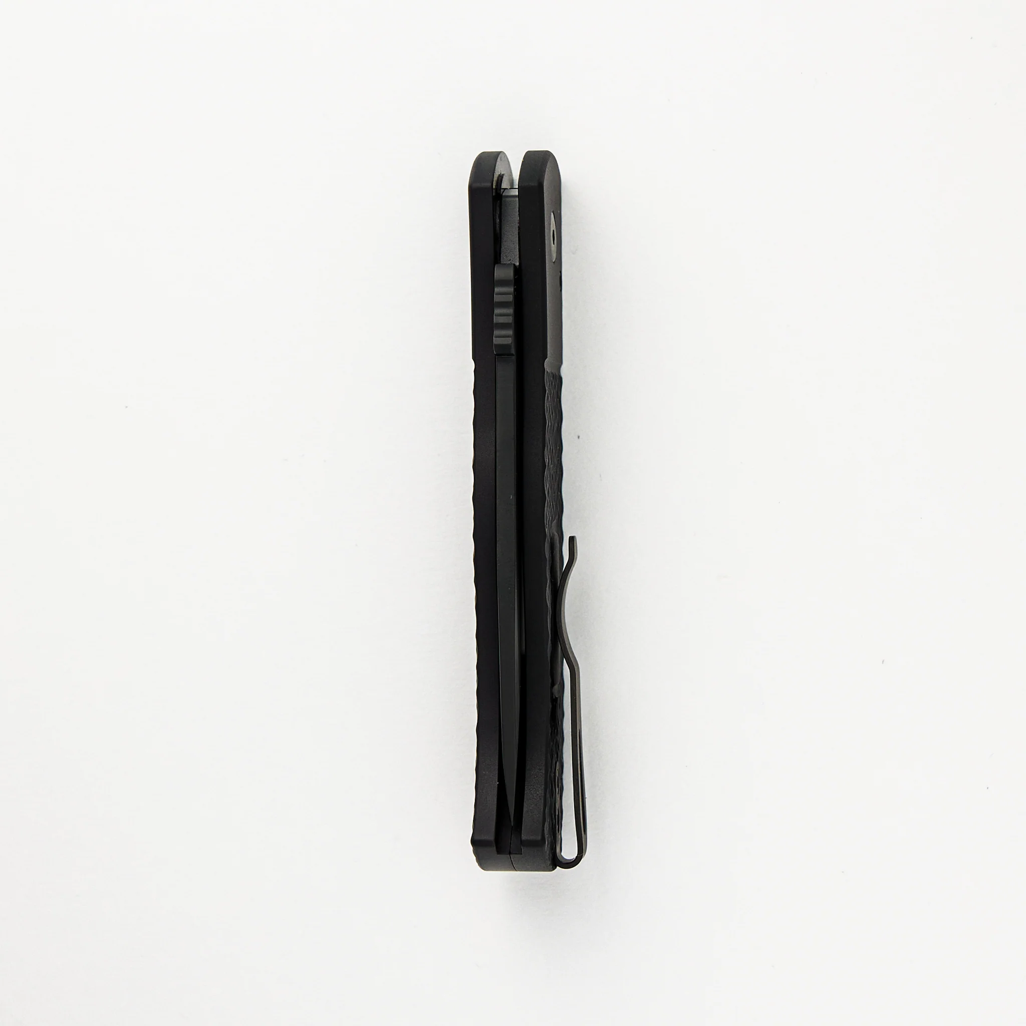 CQC7 Auto E7A06-LH-20CV - Left Handed, Black Textured Handle, DLC Black Spear Point 20CV Blade (Emerson Design) - Image 5