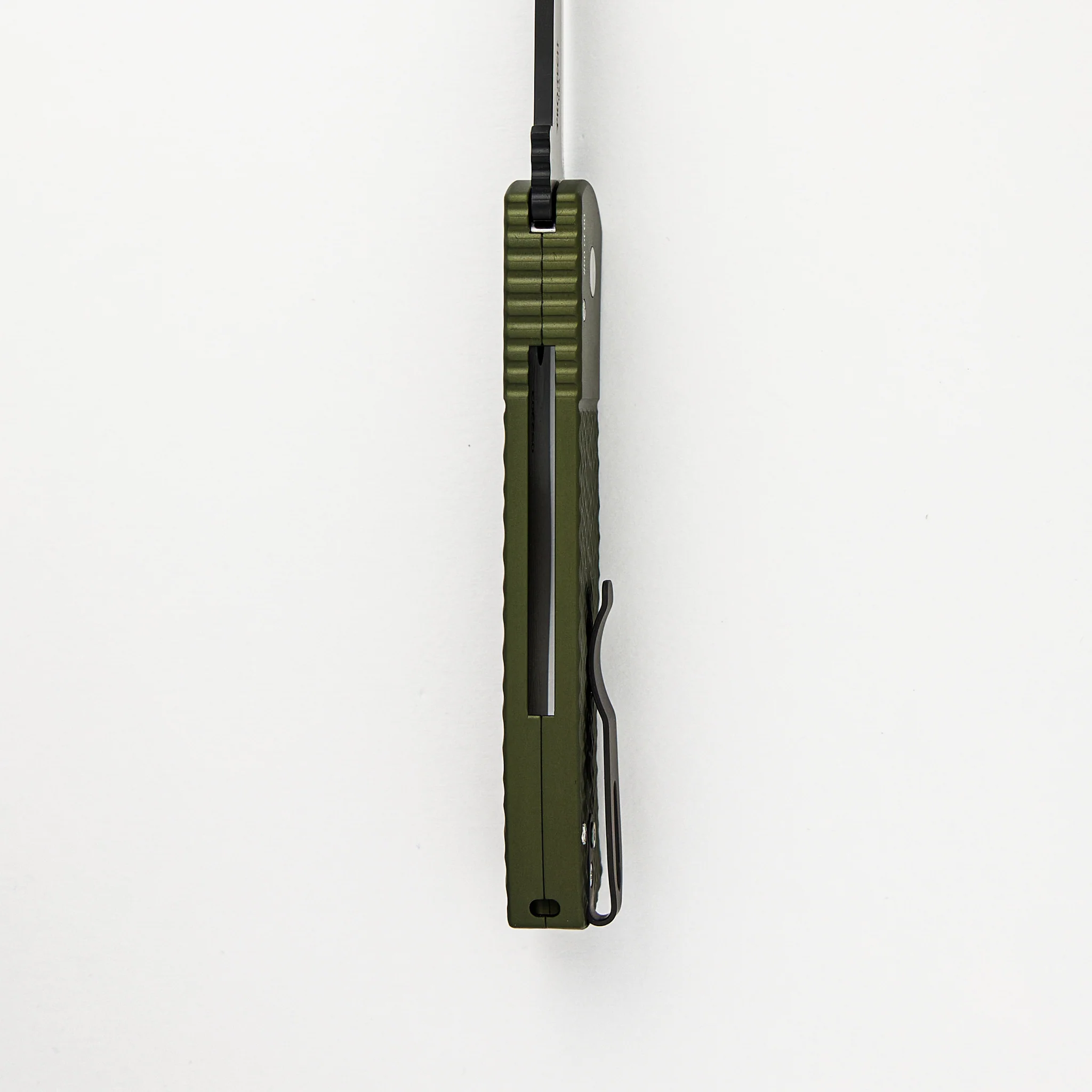 CQC7 Auto Emerson - Blade Show ATL 2024 - Green Jigged Handle, 2-Tone DLC Spear Point CPM-20CV Blade - Image 7