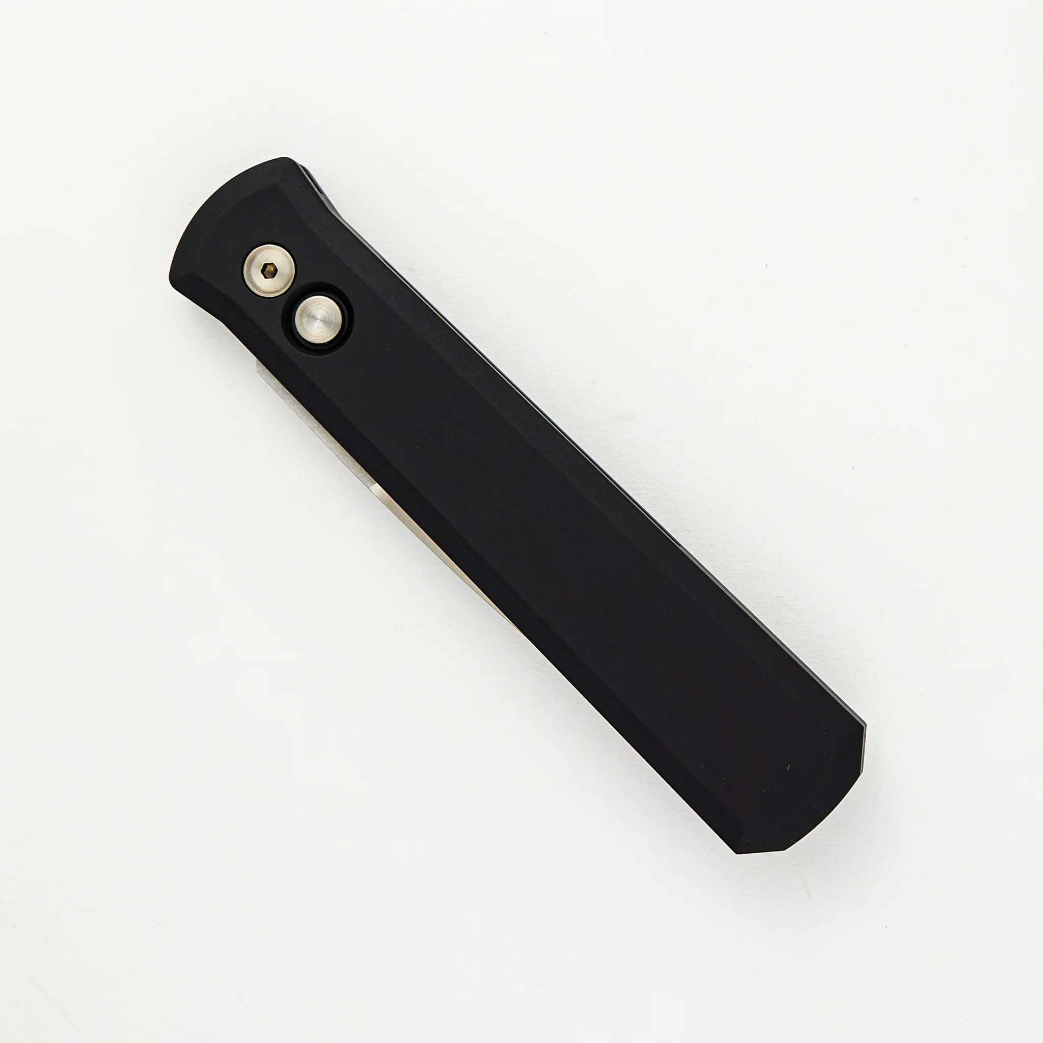 GODFATHER β Solid Black Handle β Satin 154CM Plain Edge Blade 921-Satin - Image 3