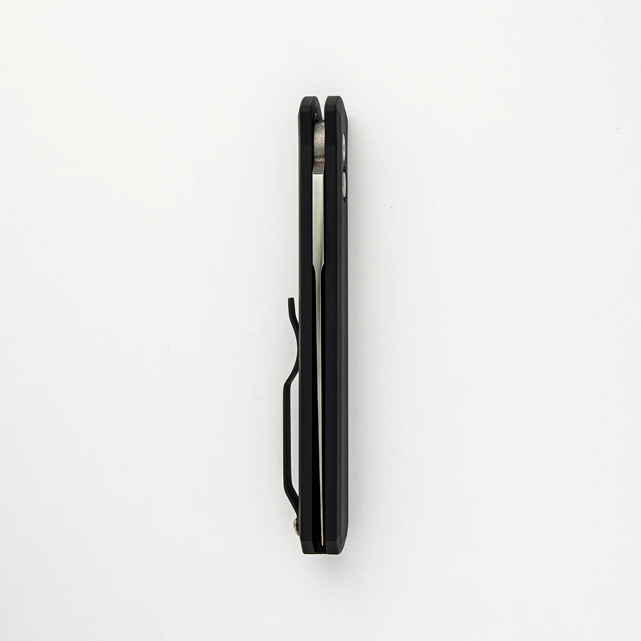 GODFATHER β Solid Black Handle β Satin 154CM Plain Edge Blade 921-Satin - Image 5