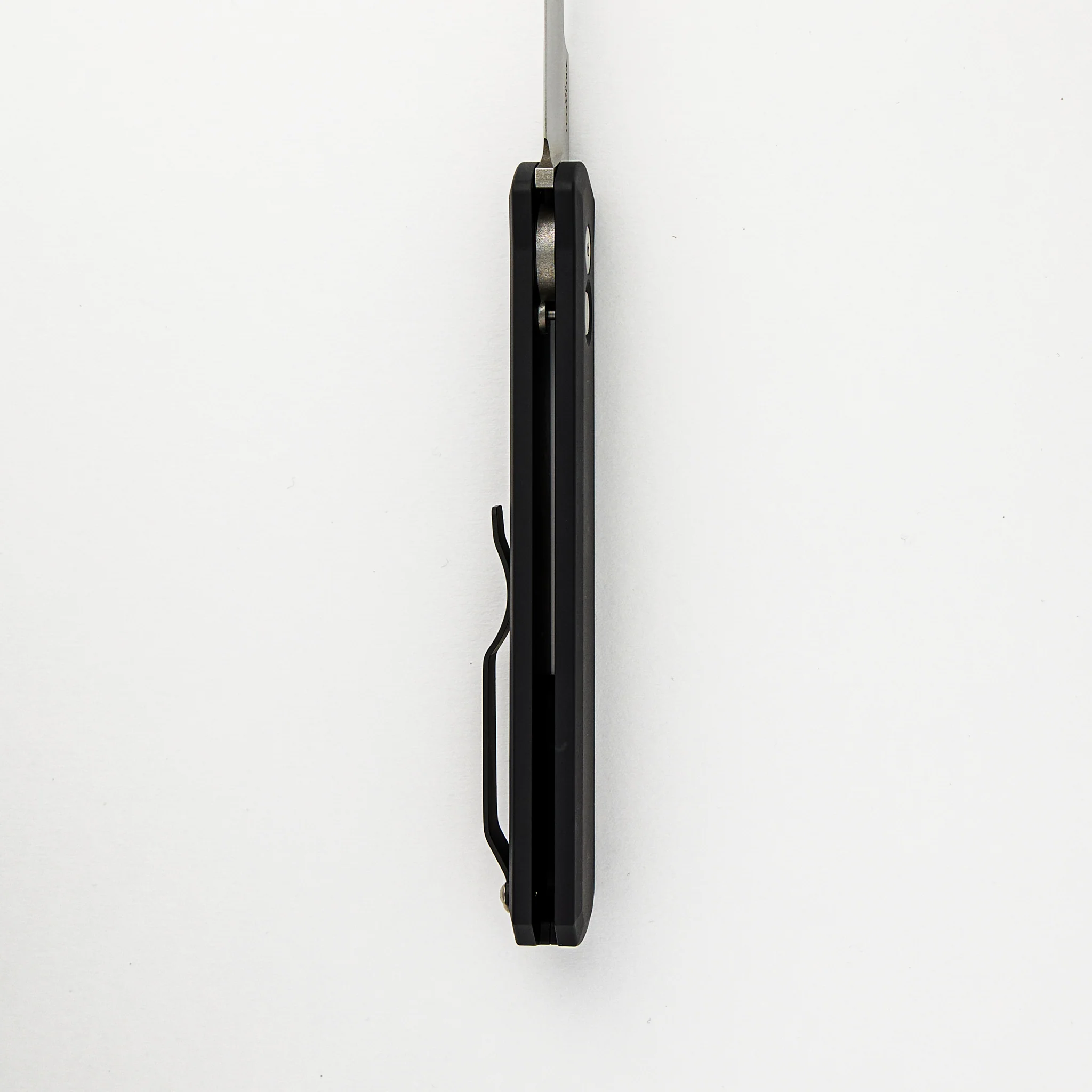GODFATHER β Solid Black Handle β Satin 154CM Plain Edge Blade 921-Satin - Image 6