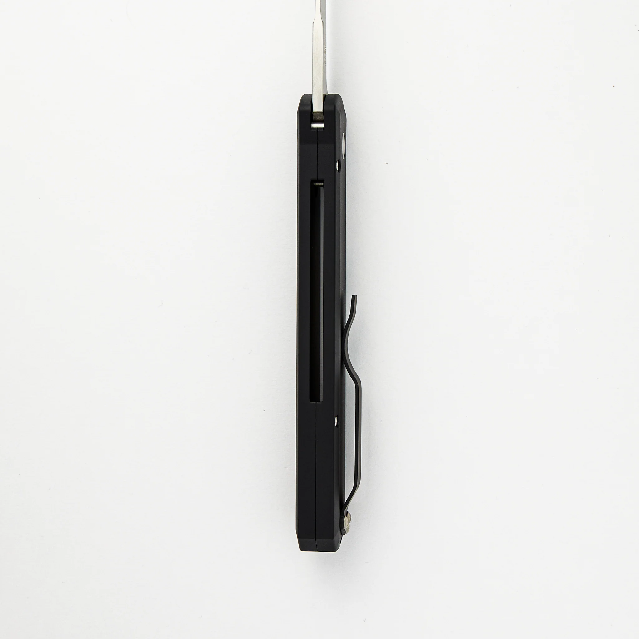 GODFATHER β Solid Black Handle β Satin 154CM Plain Edge Blade 921-Satin - Image 7