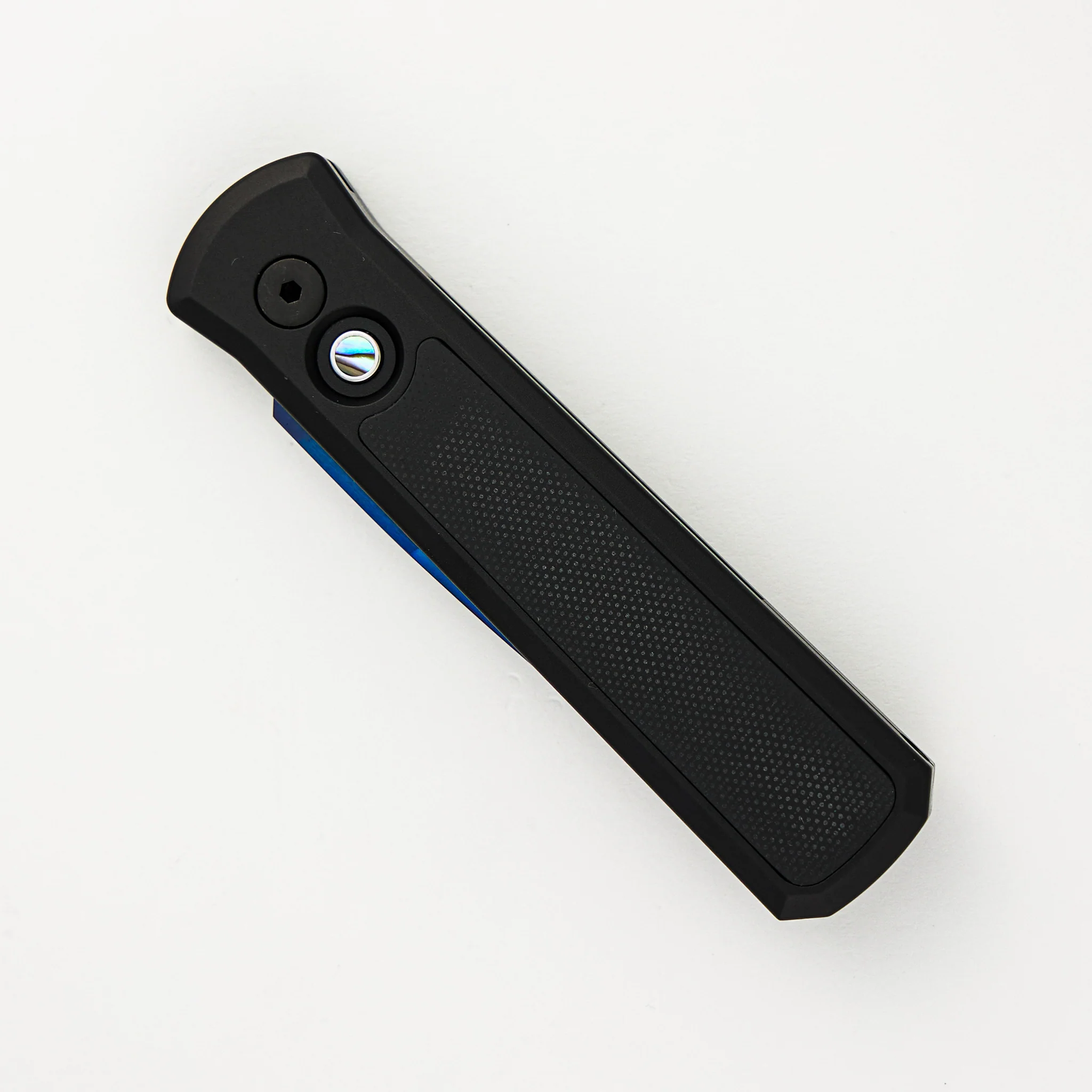 Godson β Black Aluminum/G10 Handle β Sapphire Blue 154CM Blade 755-SB - Image 3
