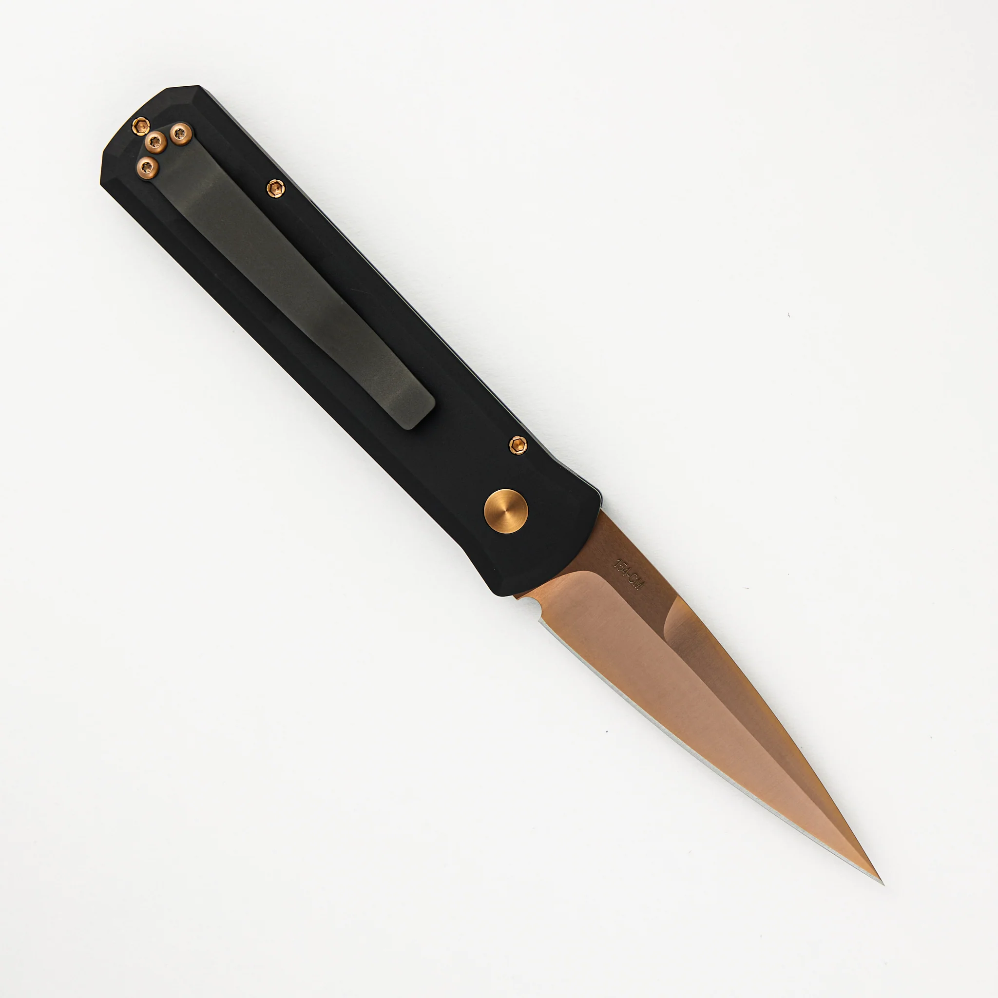 Godson β Solid Black Handle β Rose Gold 154CM Blade 721-RG - Image 2