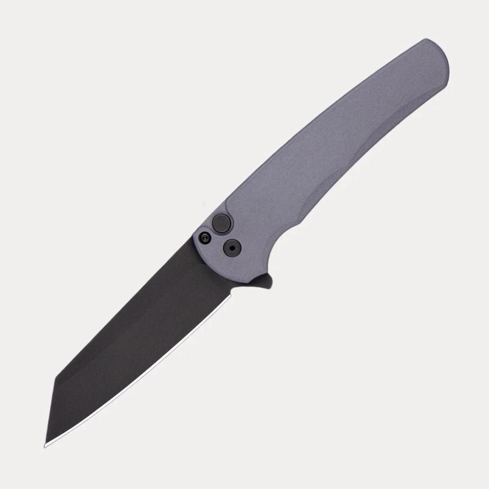 "Limited Edition" Malibu Flipper – CCKS Spring 2022 – Solid Grey Handle – DLC Black Reverse Tanto Blade – Prototype