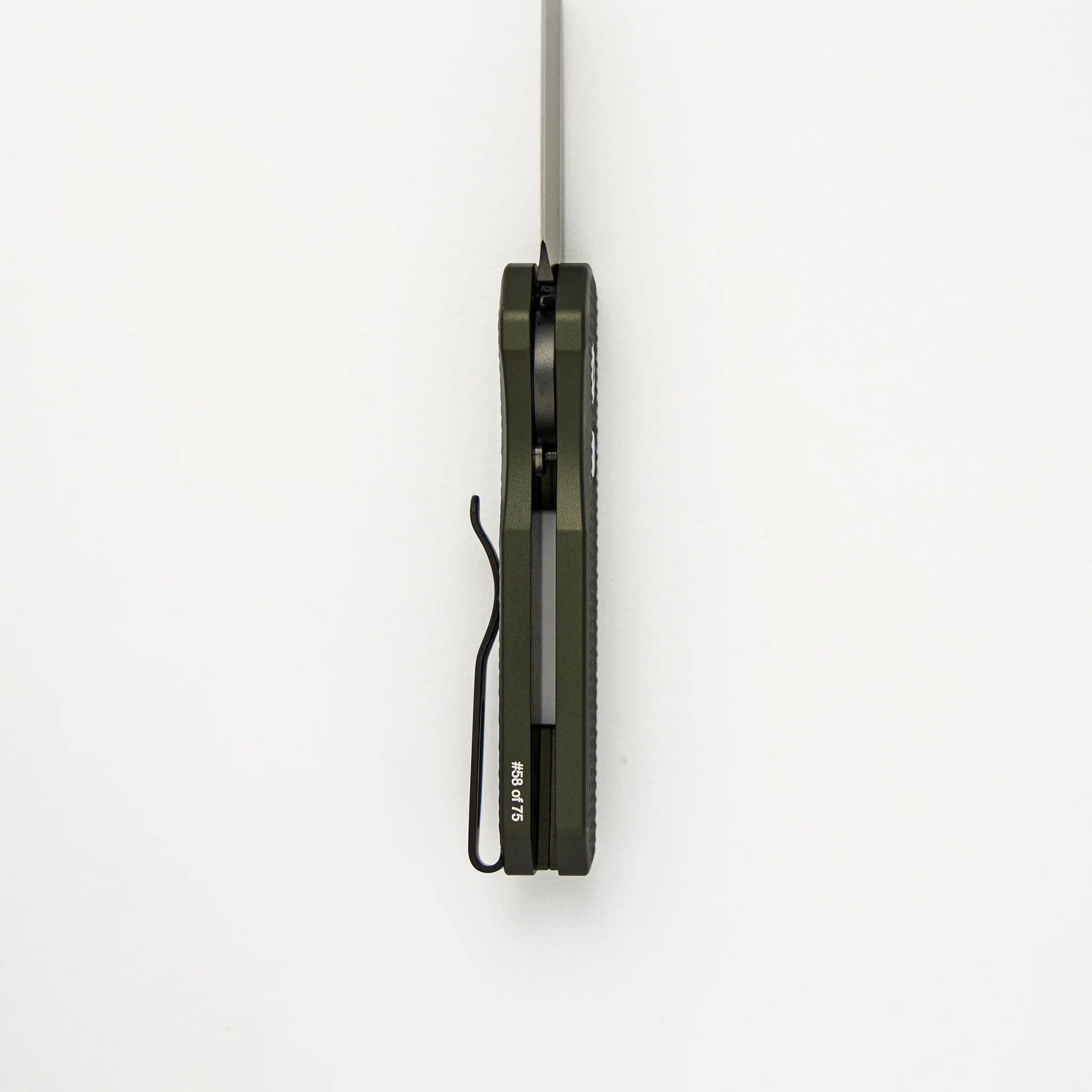 Runt 5 β 2024.BLADEWEST.02 - Green Textured Handle - Smokey Gret DLC MagnaCut Reverse Tanto Blade - Image 6