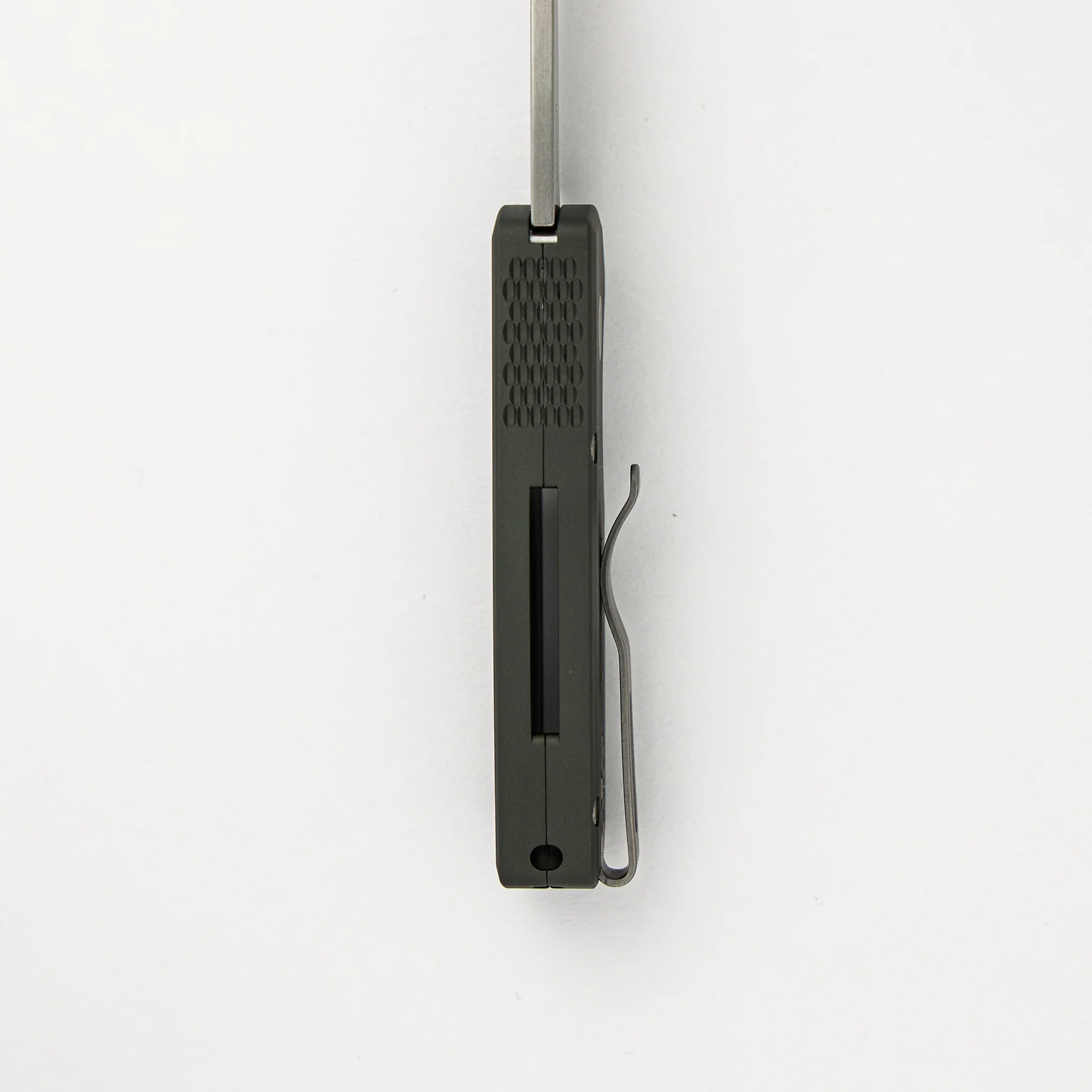 Runt 5 - Green Aluminum Handle - Stonewash Magnacut Reverse Tanto Blade - R5401-GREEN - Image 7