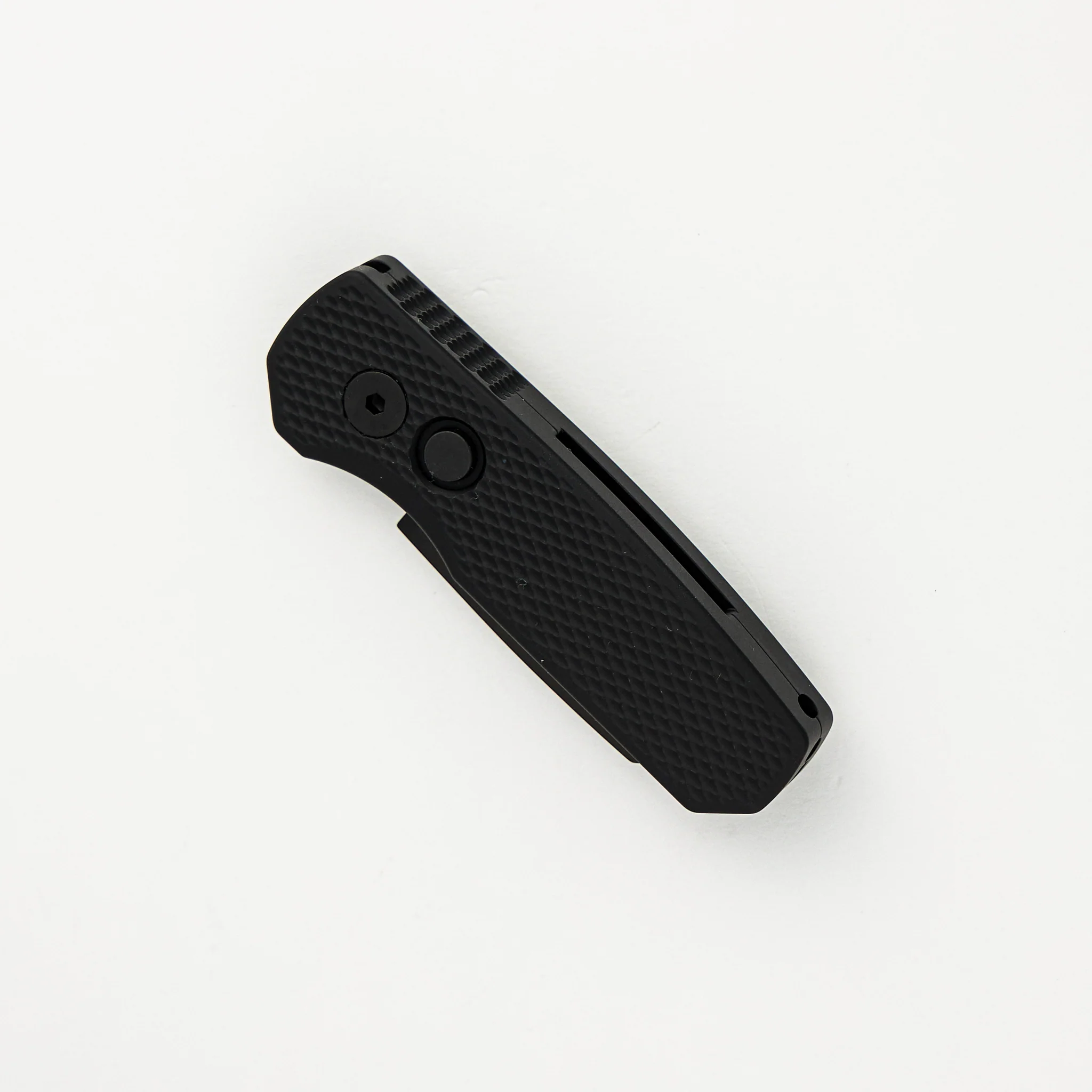 Runt 5 β Textured Black Aluminum Handle β DLC Black Magnacut Reverse Tanto Blade β R5406 - Image 3