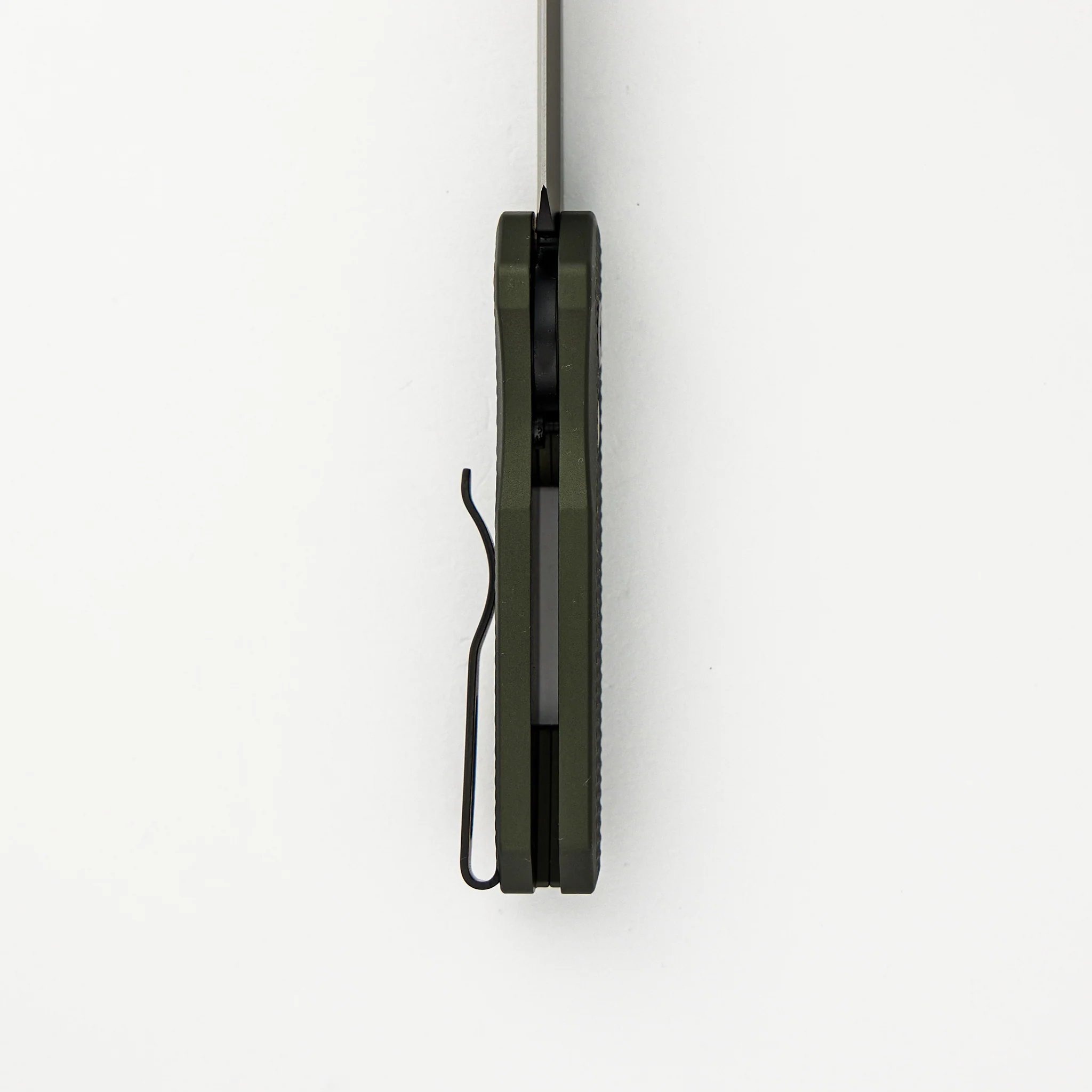 Runt 5 β Textured Green Aluminum Handle β DLC Black Magnacut Reverse Tanto Blade β R5406-GREEN - Image 6