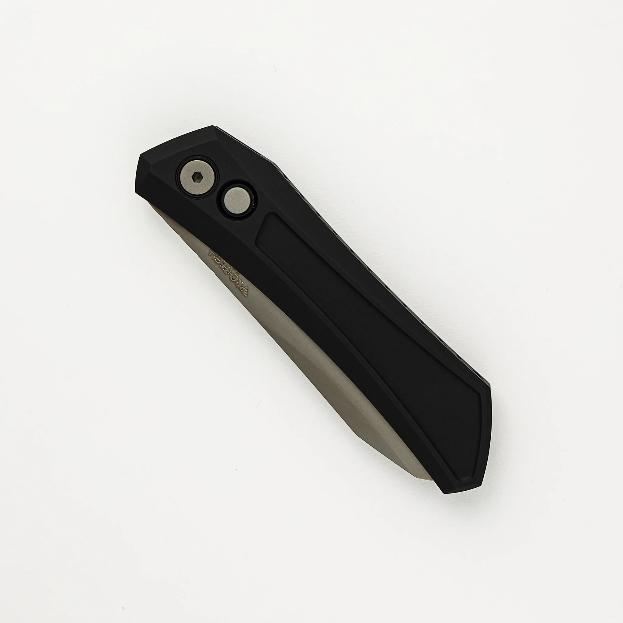 Oligarch - Black Aluminum Handle - Smoky Grey DLC MagnaCut Blade - DS121 (Sinkevich Design) - Image 3