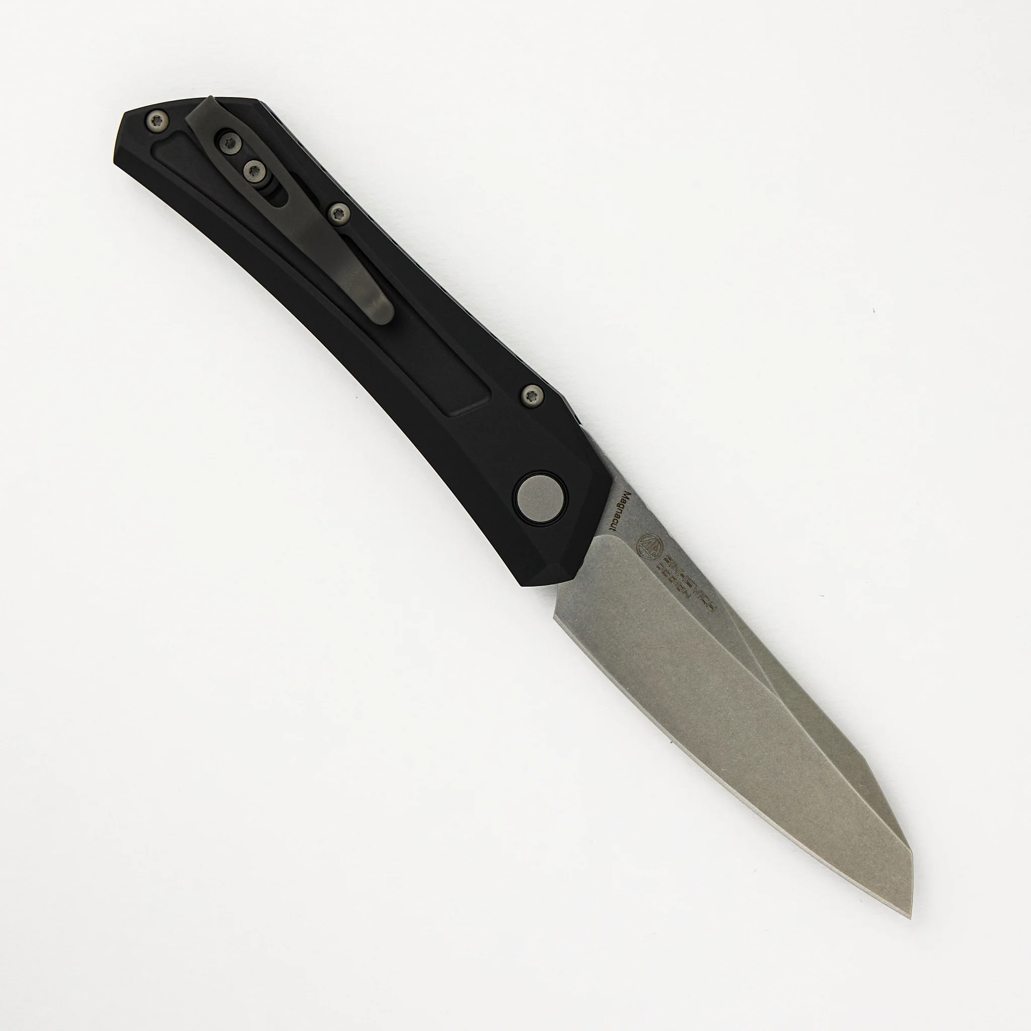 Oligarch - Black Aluminum Handle - Stonwashed Blade DS101 (Sinkevich Design) - Image 2