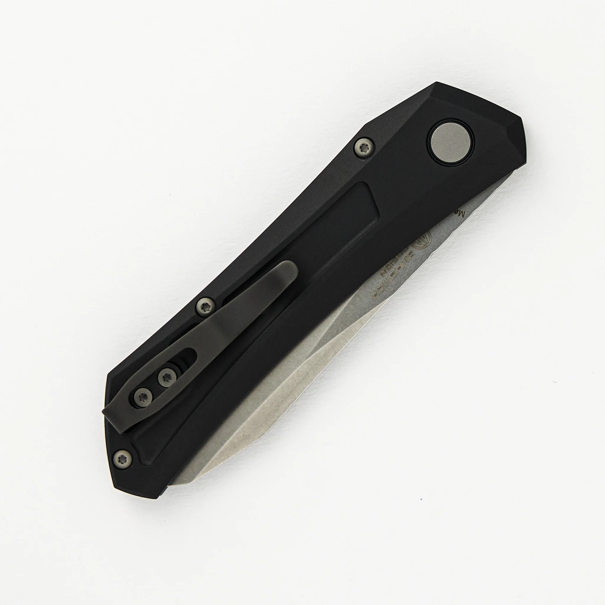 Oligarch - Black Aluminum Handle - Stonwashed Blade DS101 (Sinkevich Design) - Image 4