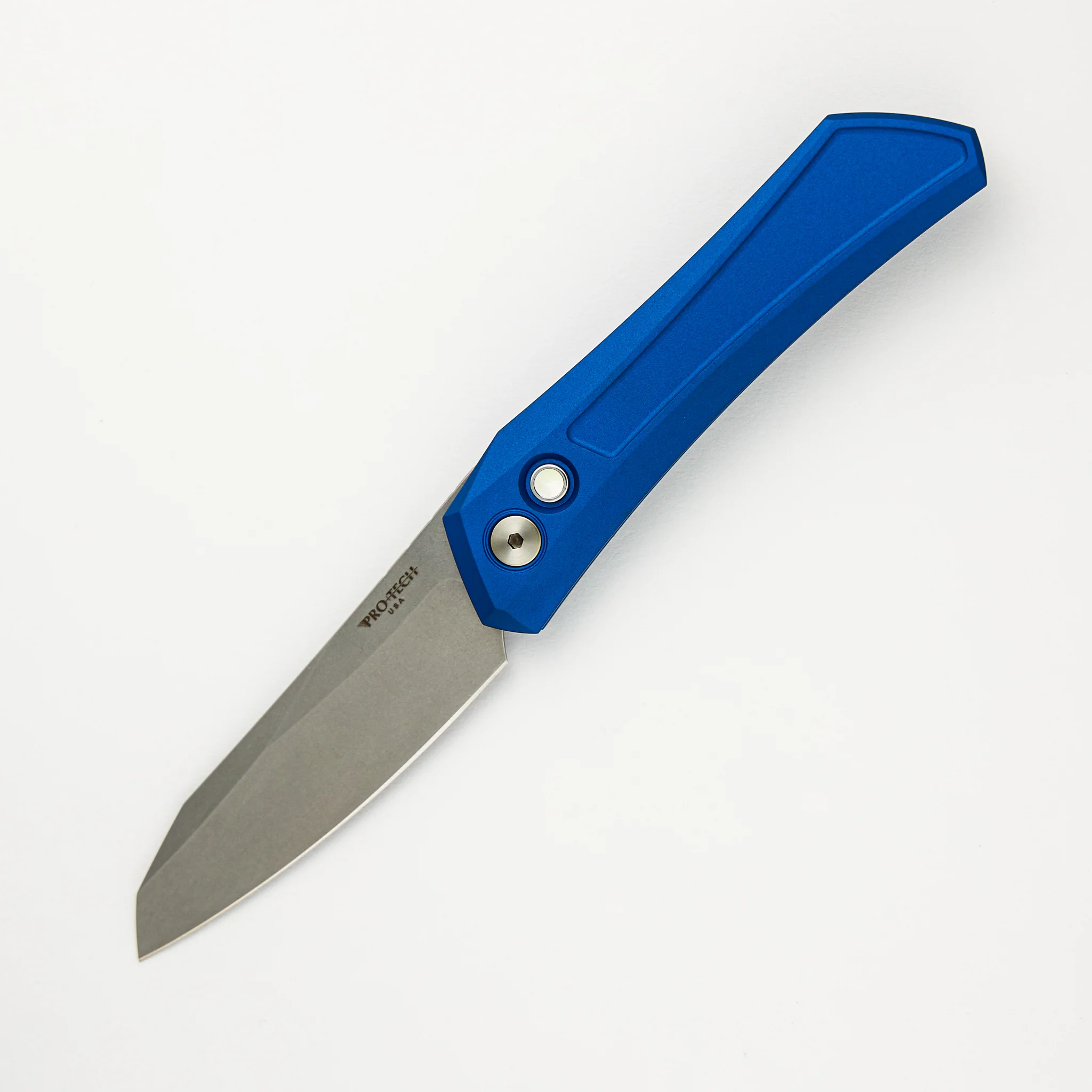 Oligarch - Blue Aluminum Handle - Stonwashed MagnaCut Blade 2024 CCKS Fall DS101-BLUE (Sinkevich Design)