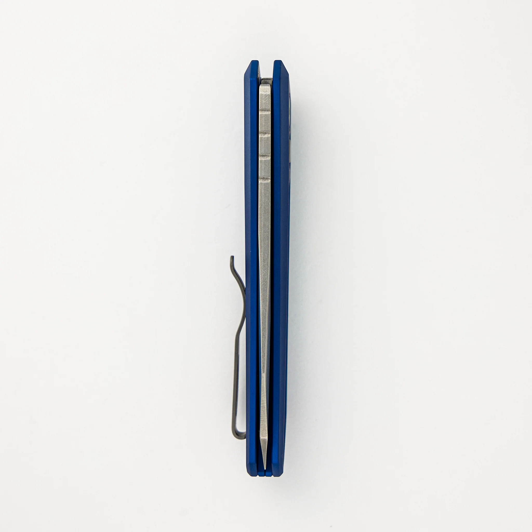 Oligarch - Blue Aluminum Handle - Stonwashed MagnaCut Blade DS101-BLUE (Sinkevich Design) - Image 5