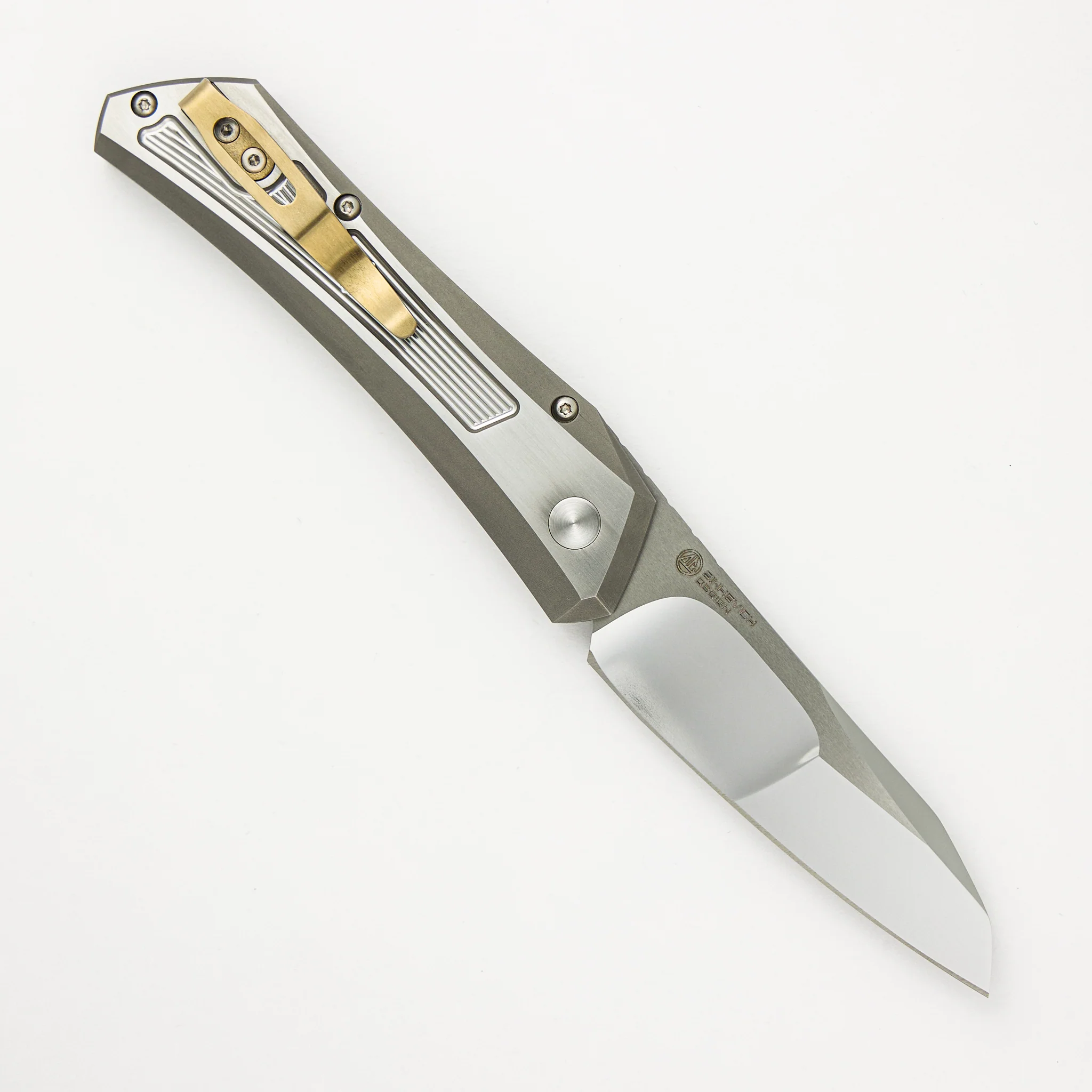 Oligarch - Mirror Polish Blade - Pearl Button (Sinkevich Design) - Image 2