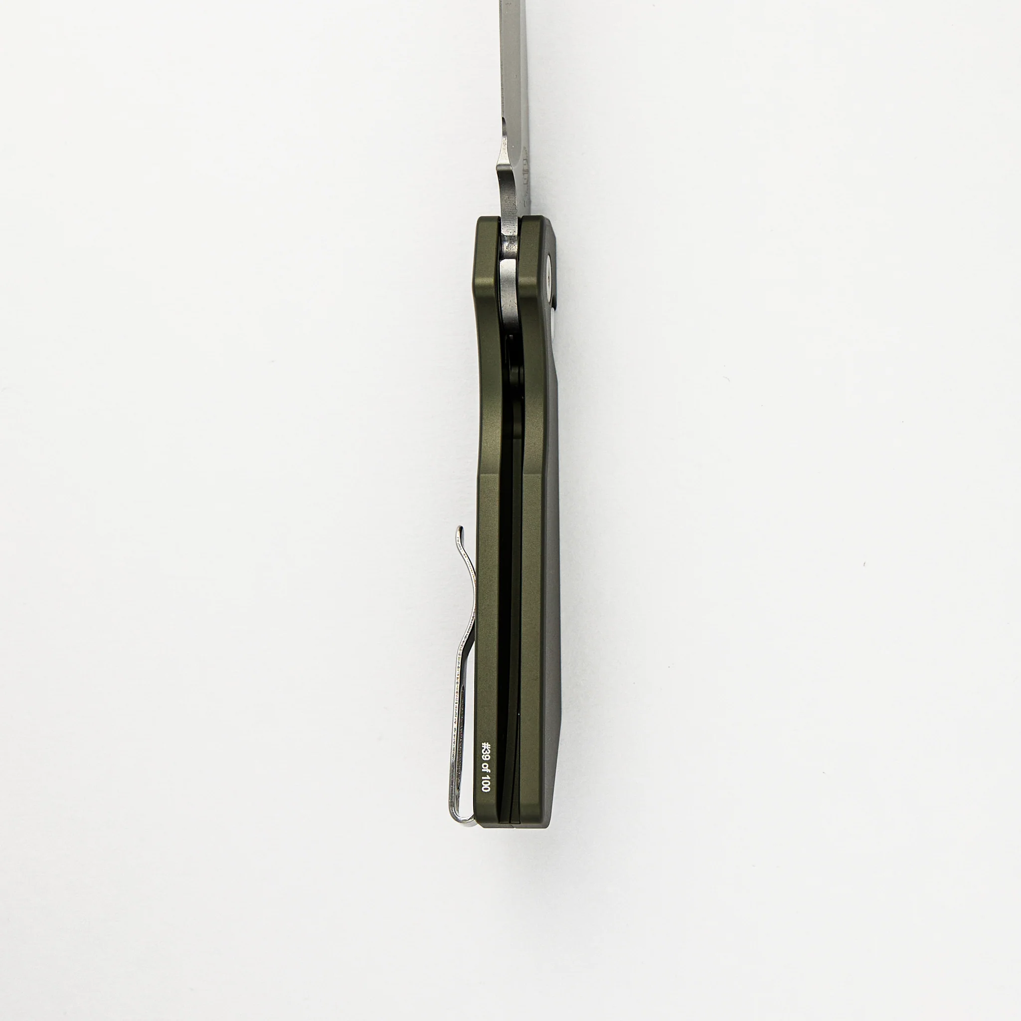 Strider PT+ Auto β Blade Show ATL 2024 - Smooth Green Handle, MOP Button, Stonewash Magnacut Blade - Image 6