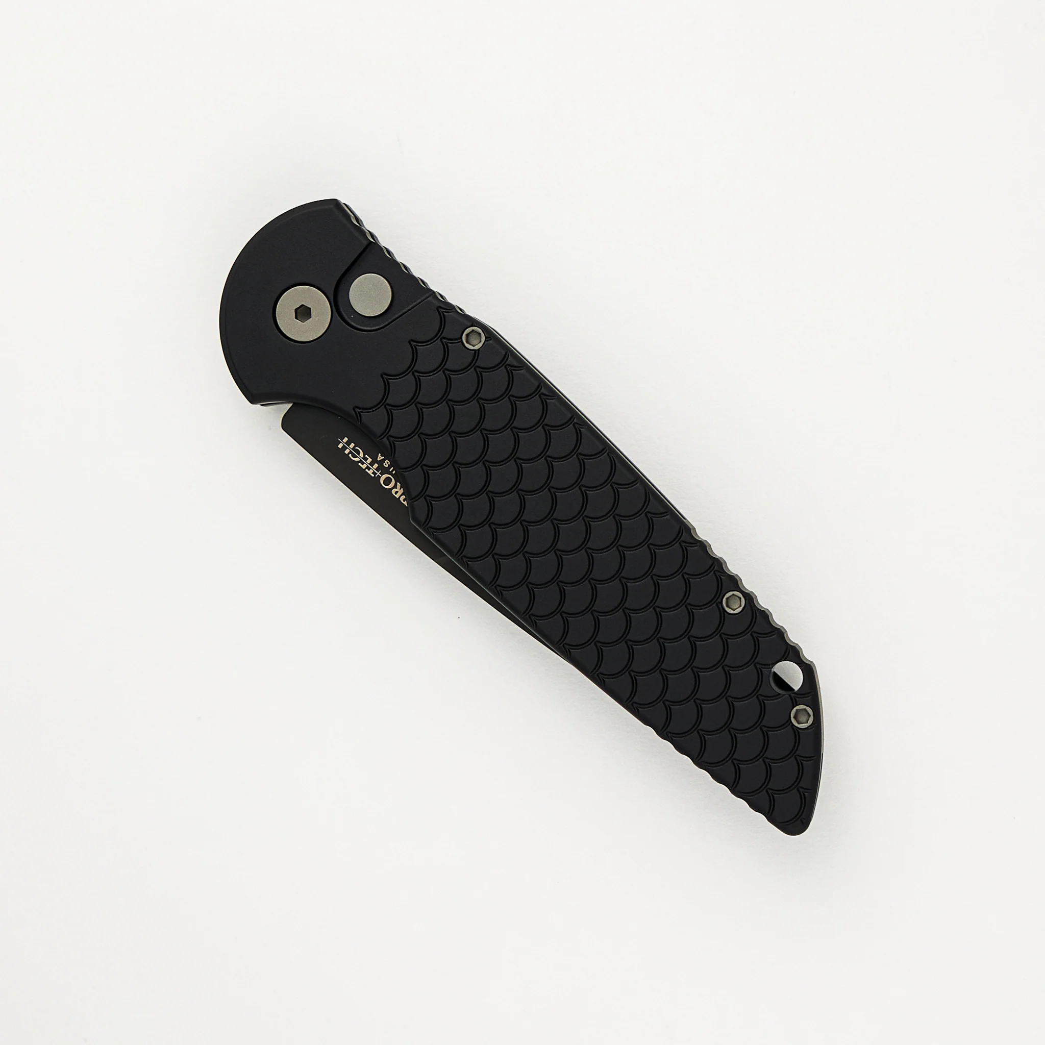 Tactical Response 3 - TR-3 X1 - Black "Fish Scale" Handle - DLC Black 154CM Blade - Image 3