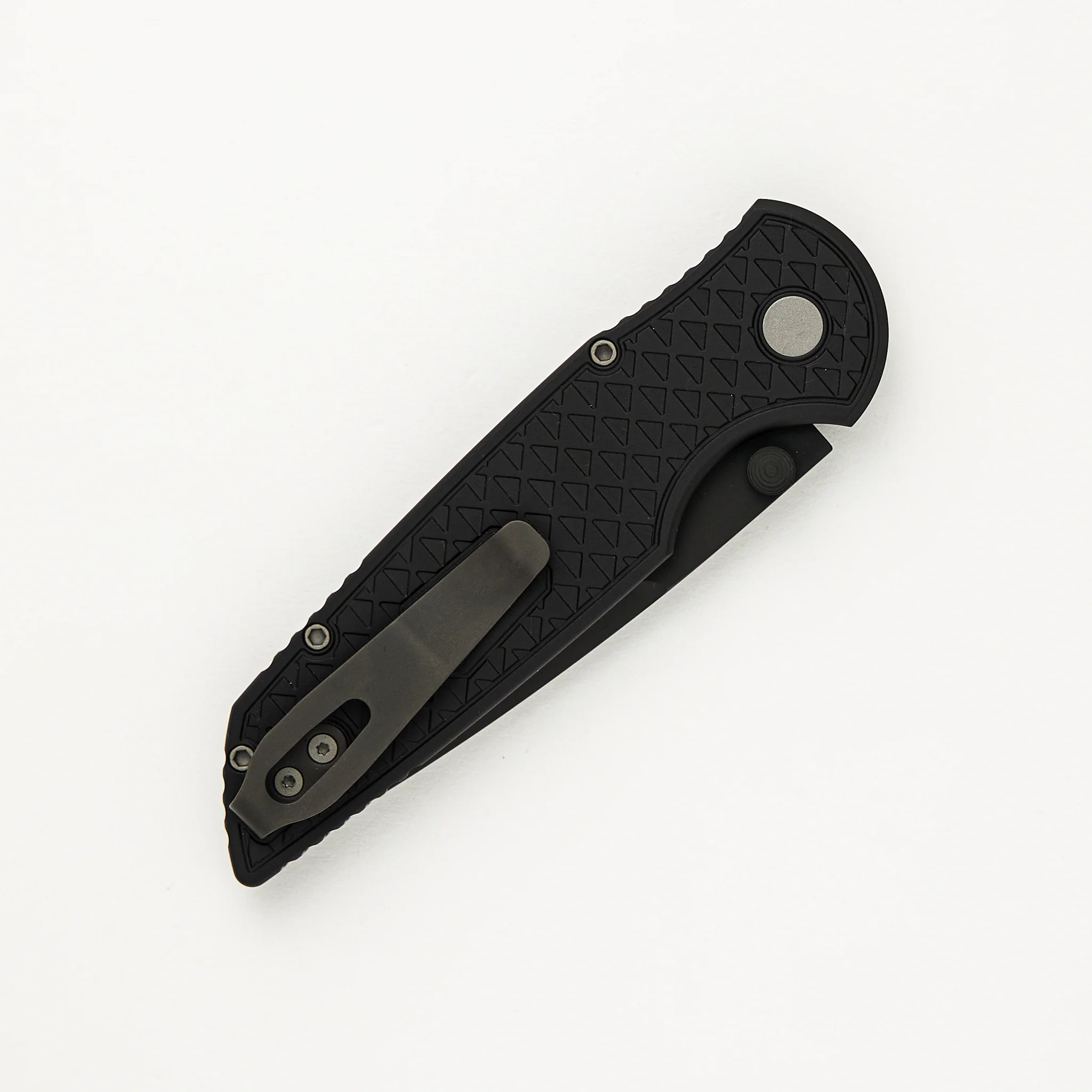 TR-3 Integrity - Black "Relic" Textured Handle - DLC Black S35VN Blade - INT106 - Image 4