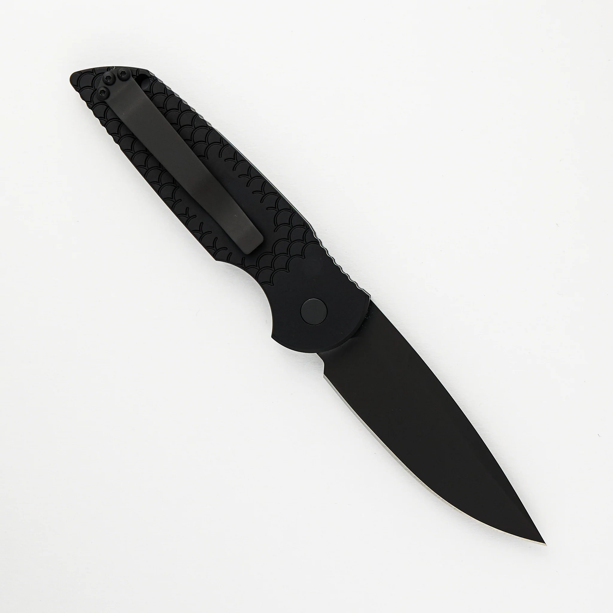 TR-3 X1 Operator - Black "Fish Scale" Handle, Black Sterile Blade, Tritium Button - Image 2