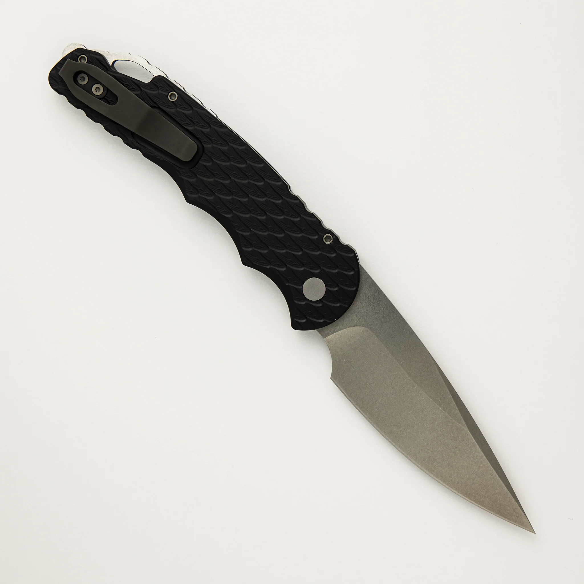 TR-4 - T4105-F - Black Handle W/ Feather Texture - MagnaCut Blade - Image 2