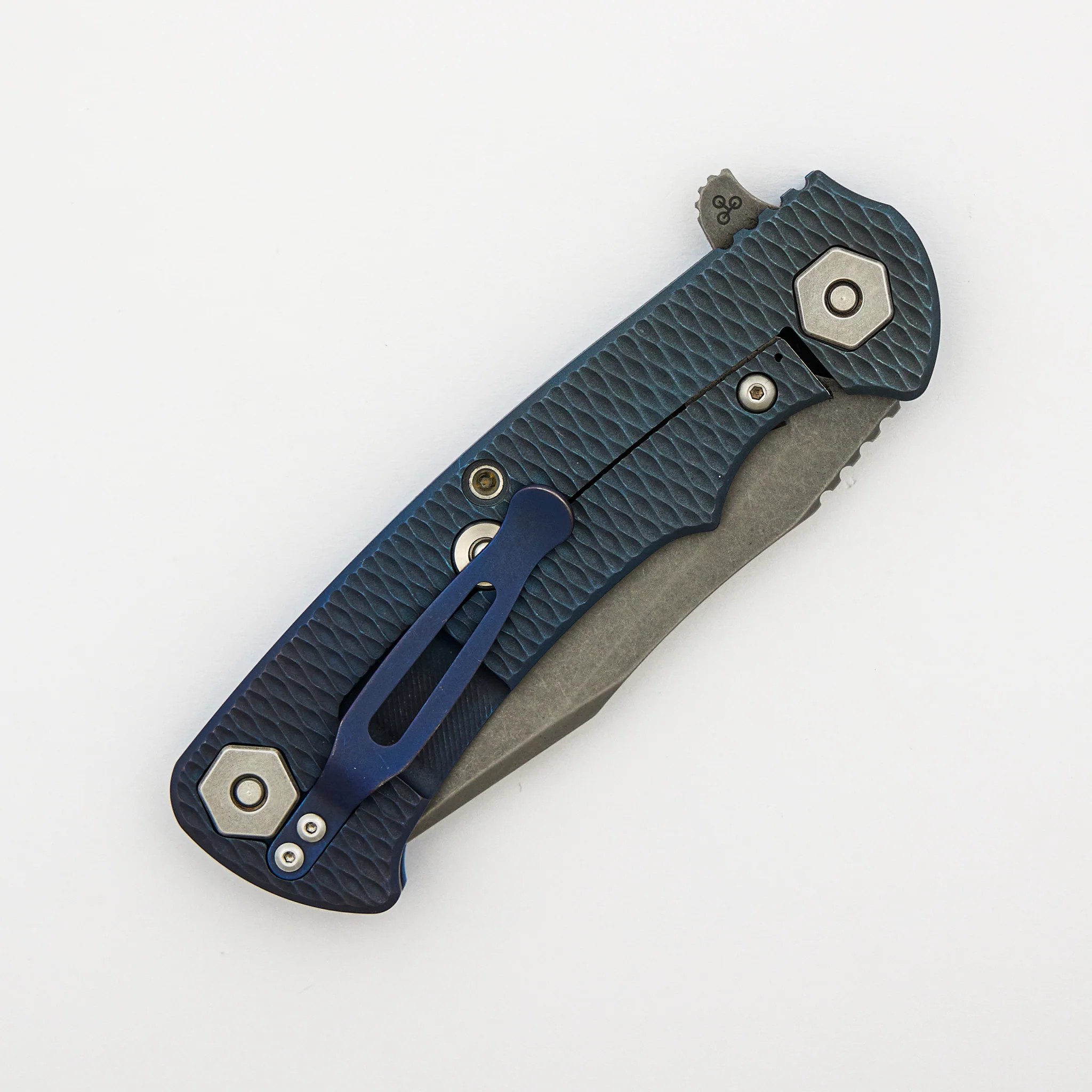 Project X - S45VN - Clip Point - Tri-Way - Battle Blue - Blue G10 - Image 4