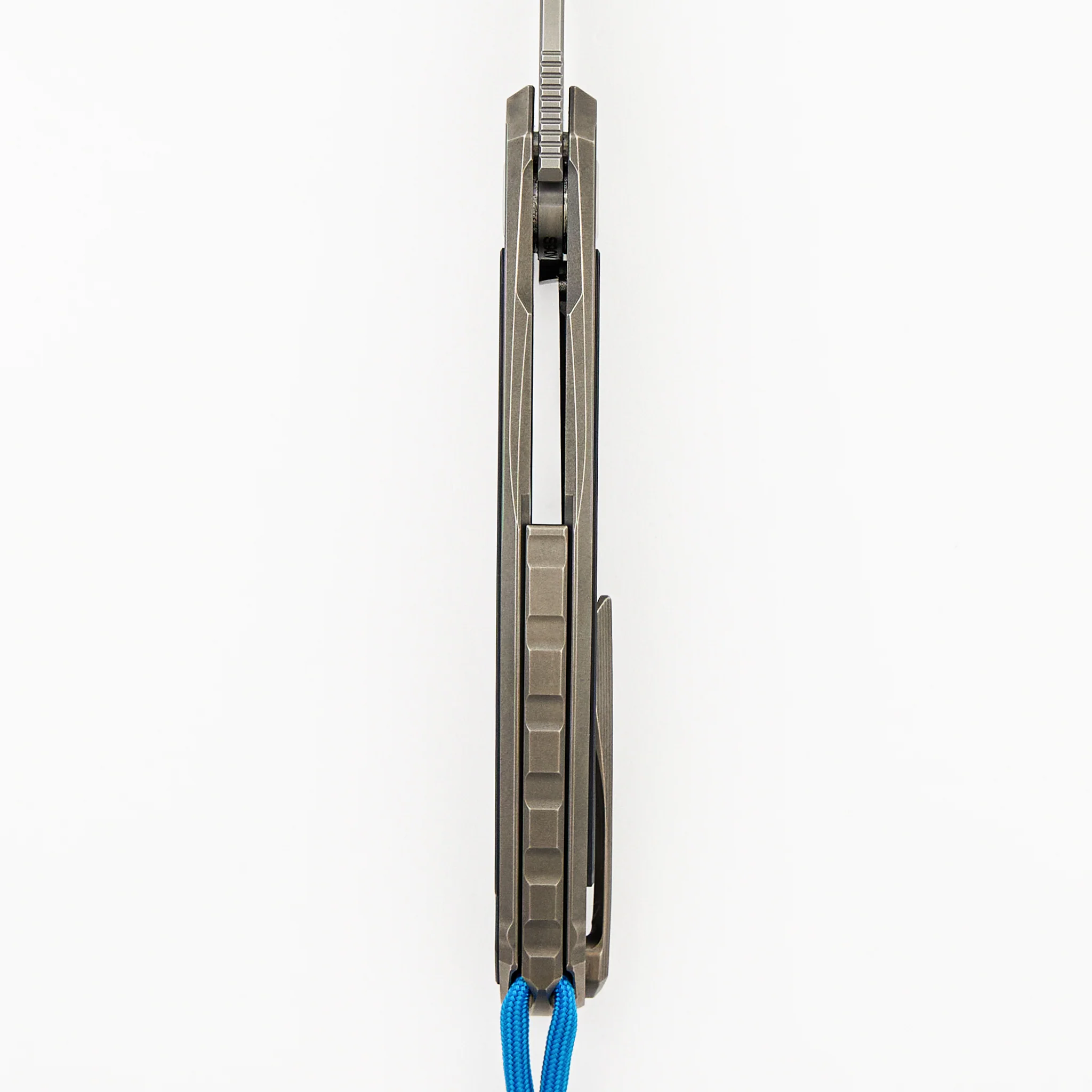 Quantum BLKM - Titanium/Ocean Blue CarboTi Handle - S90V Blade - SRRBS - Image 6