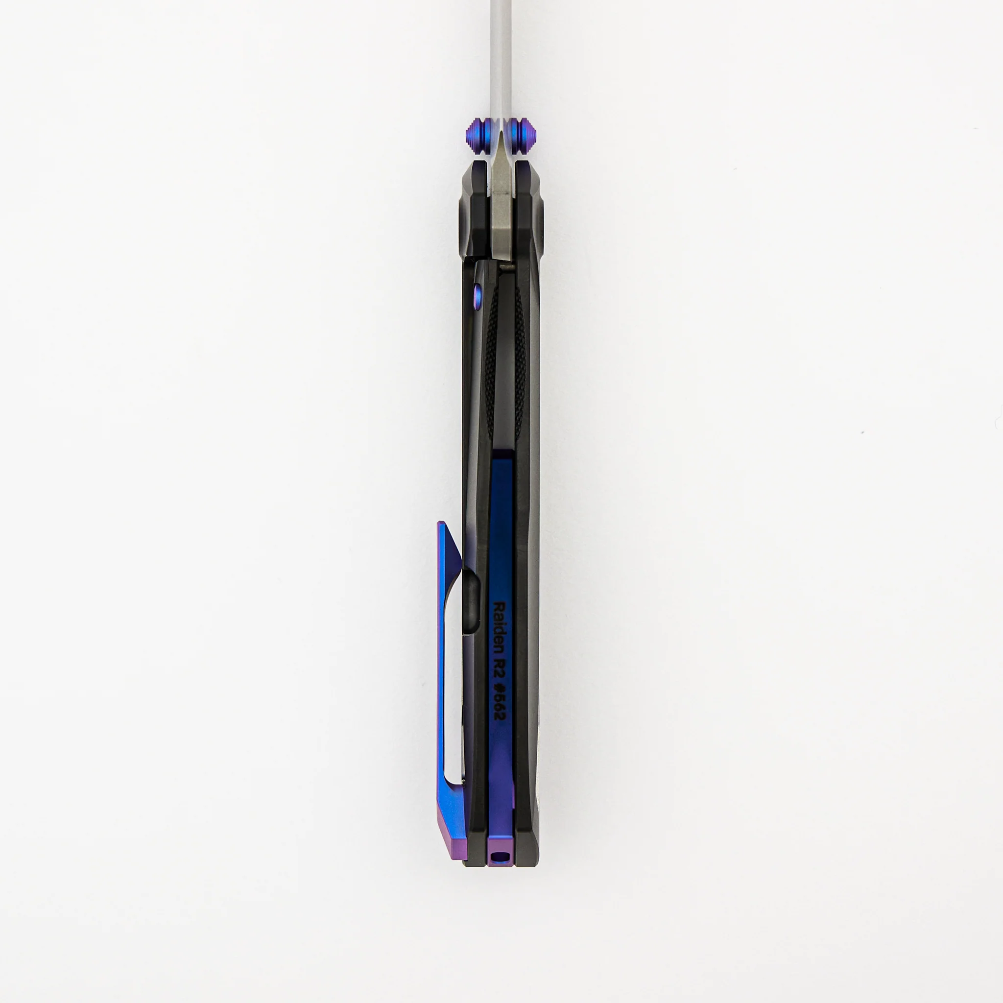 Raiden R2 - Aero Titanium Black PVD Handle - Hand Rubbed Satin MagnaCut Blade - Image 6