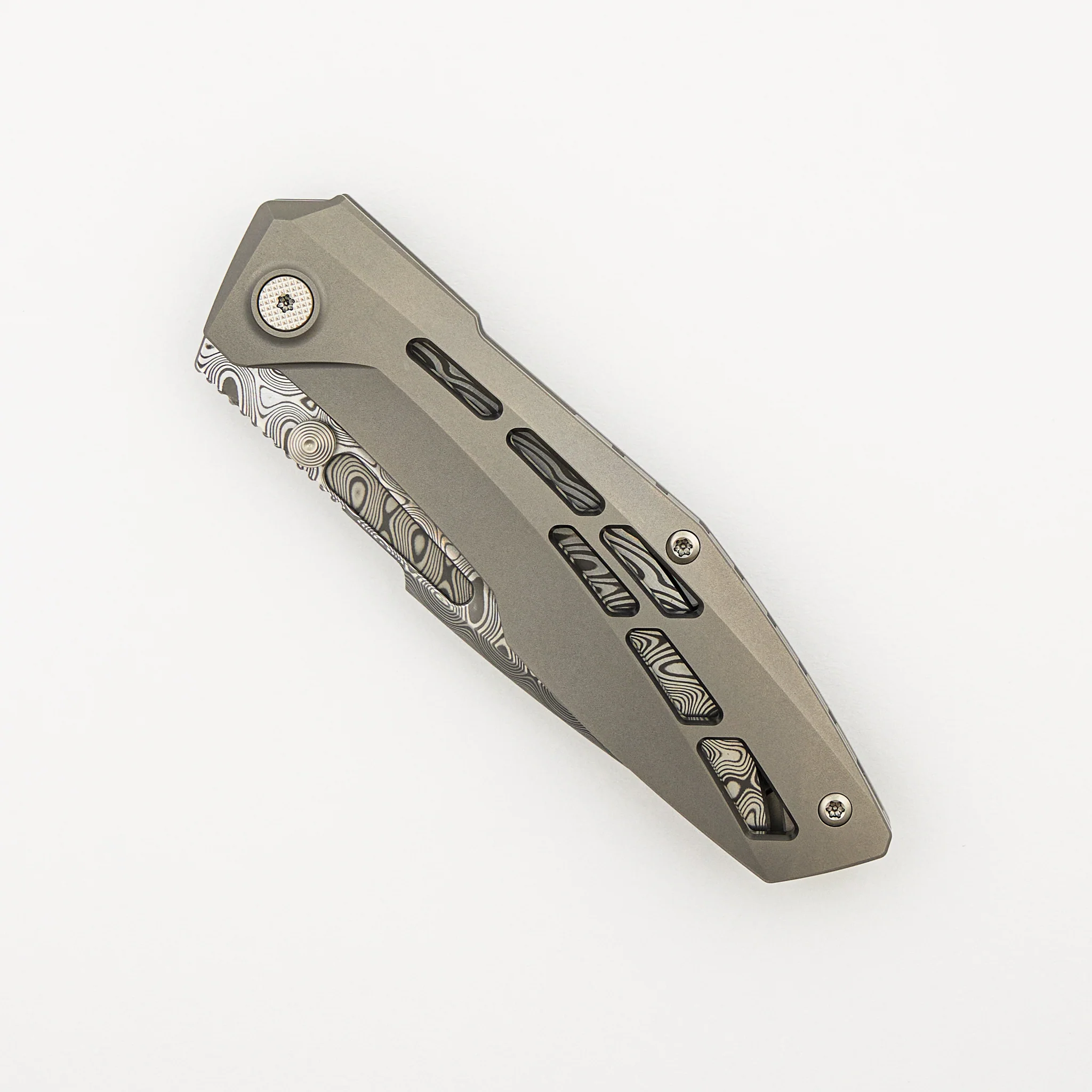 Raiden R2 - Aero Titanium Glass Beadblast Handle - Hakkapella Damasteel Blade - Image 3