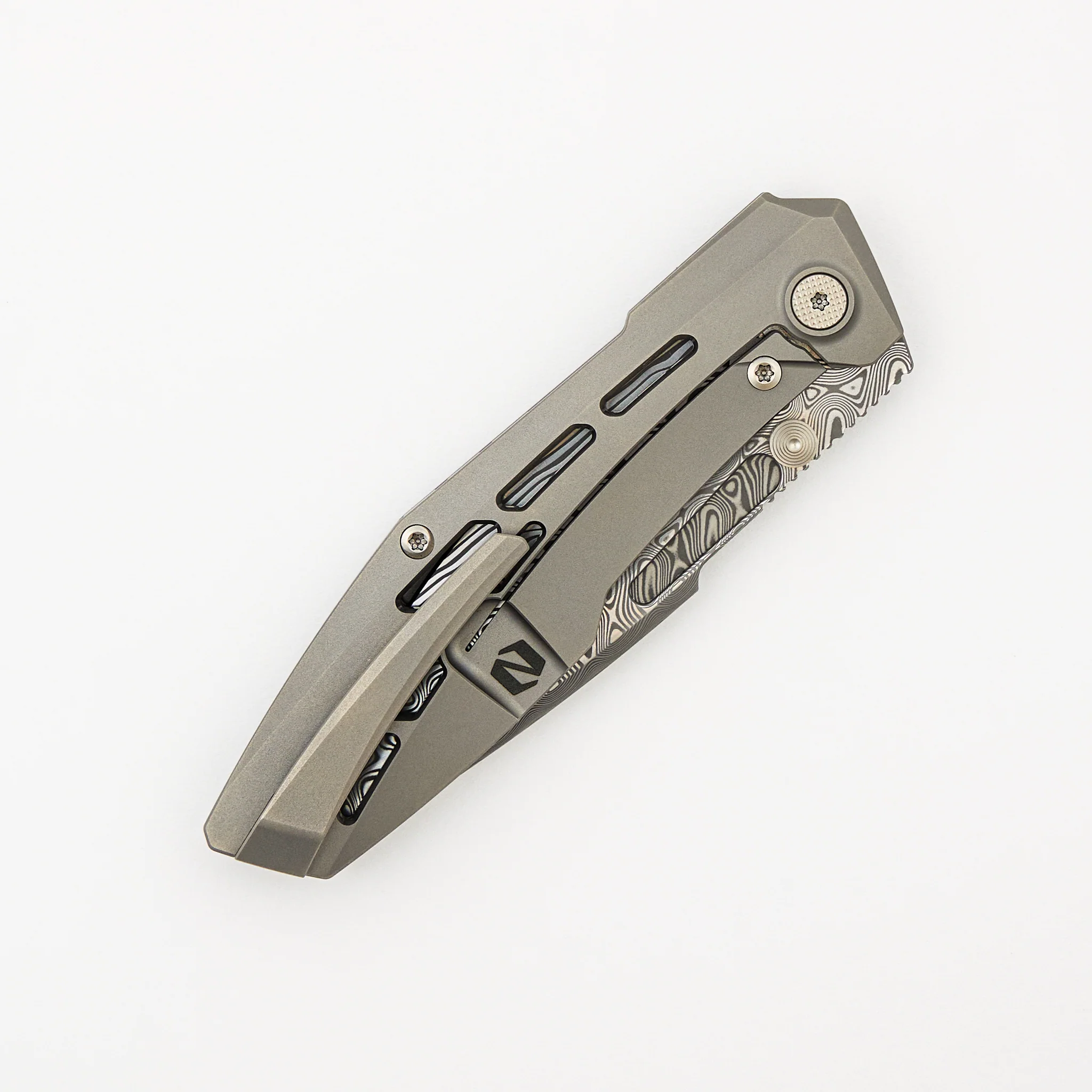 Raiden R2 - Aero Titanium Glass Beadblast Handle - Hakkapella Damasteel Blade - Image 4