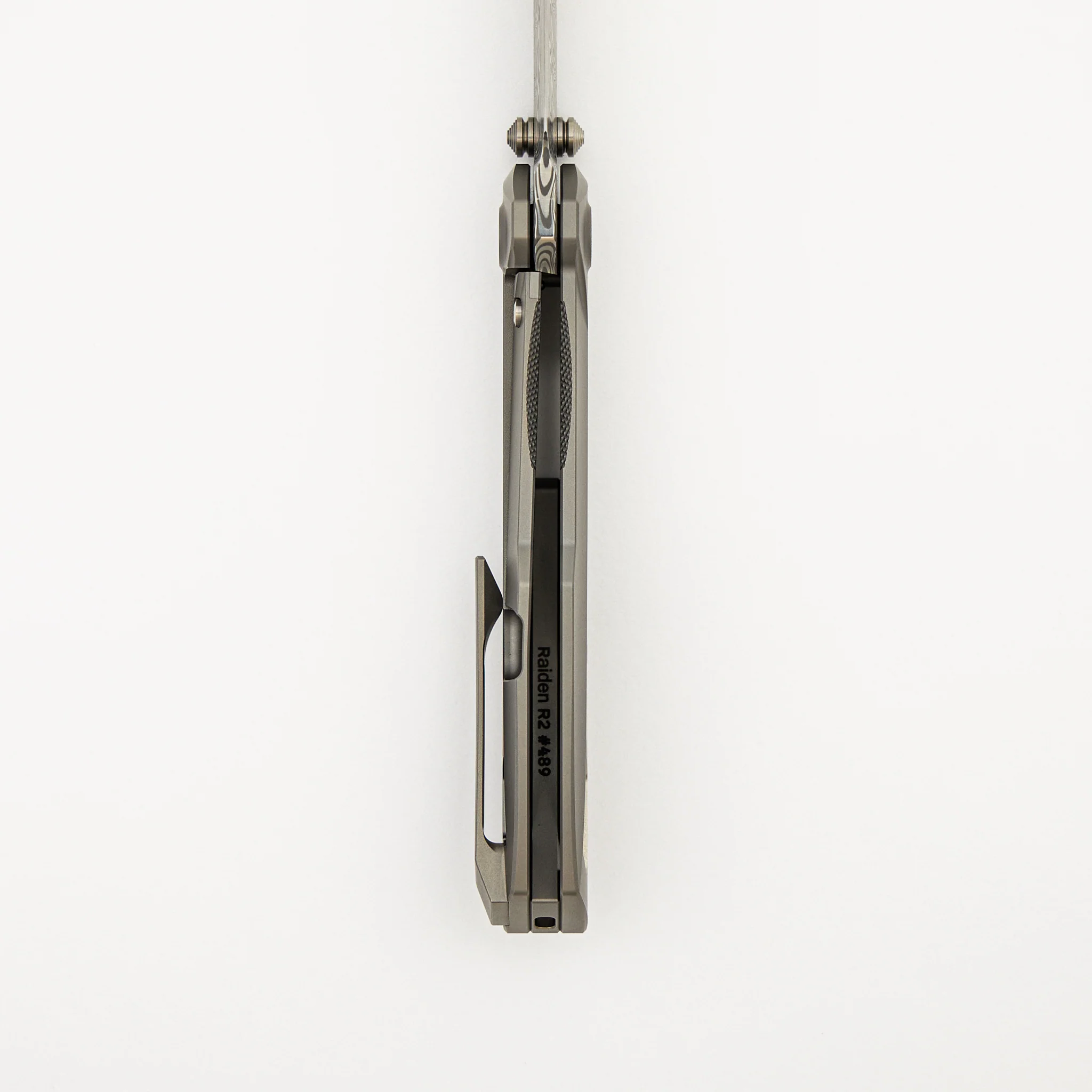 Raiden R2 - Aero Titanium Glass Beadblast Handle - Hakkapella Damasteel Blade - Image 6