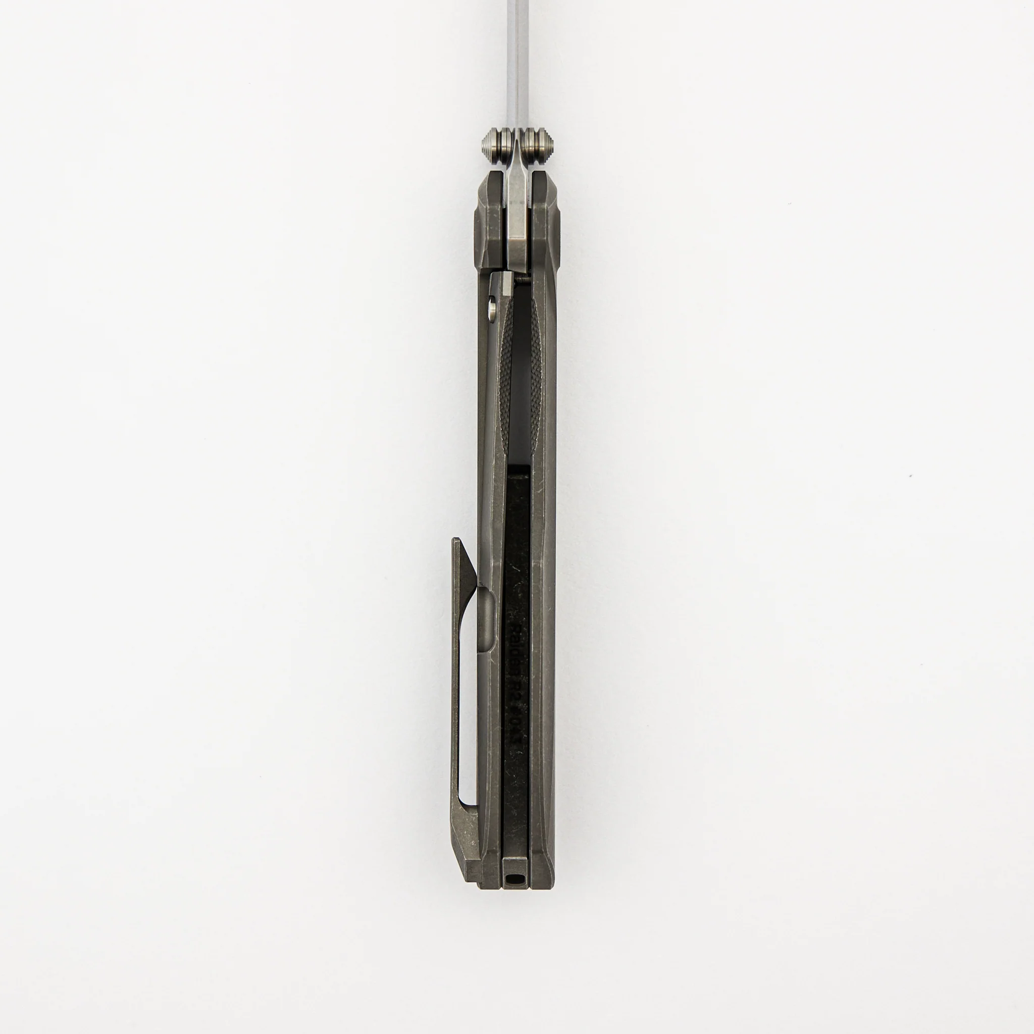 Raiden R2 - Smooth Titanium Dark Stonewash Handle - Stonewash MagnaCut Blade - Image 6