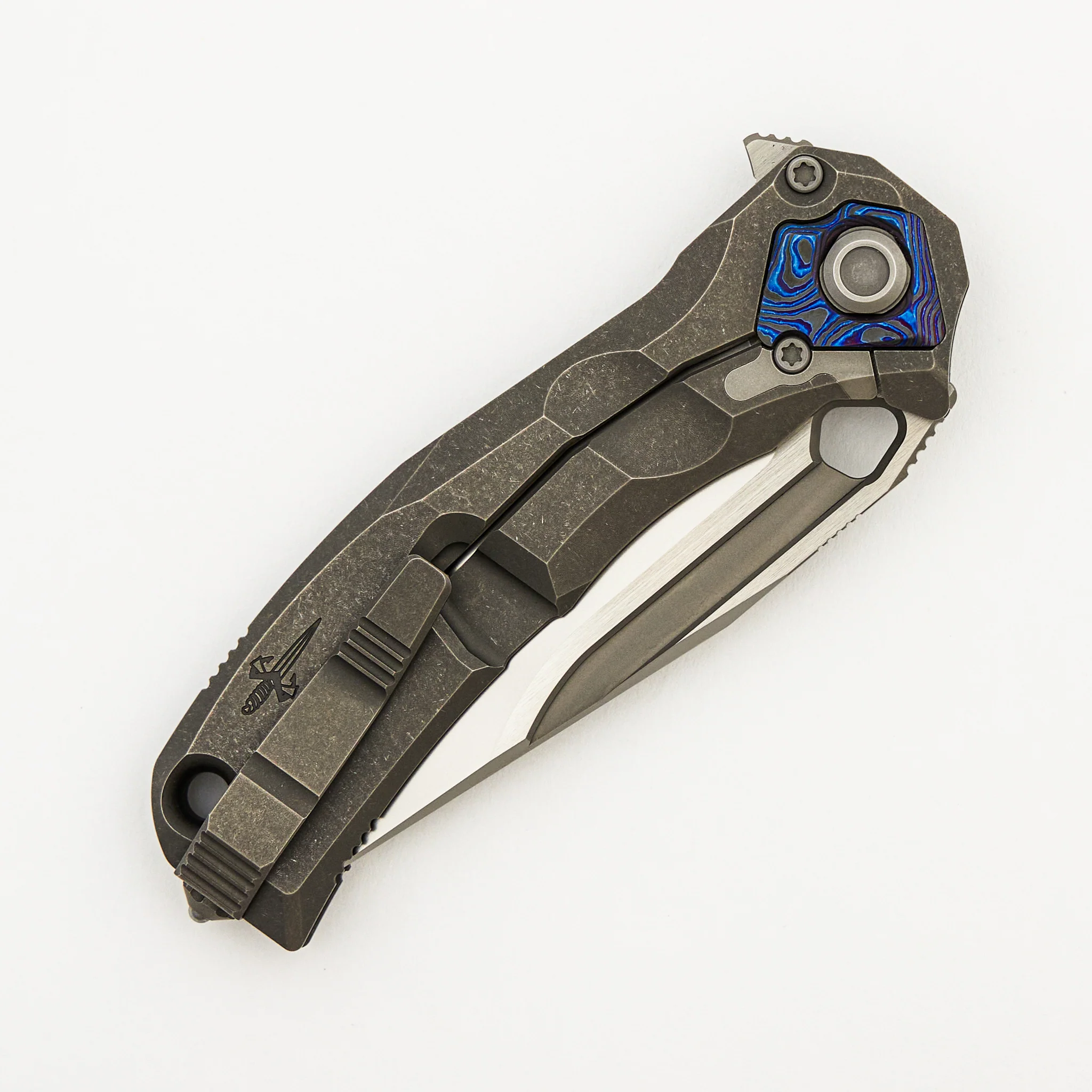 Ratax - Titanium Handle - M398 Blade - ZircuTi Accents (A. Marfione/A. Konygin Design) - Image 4