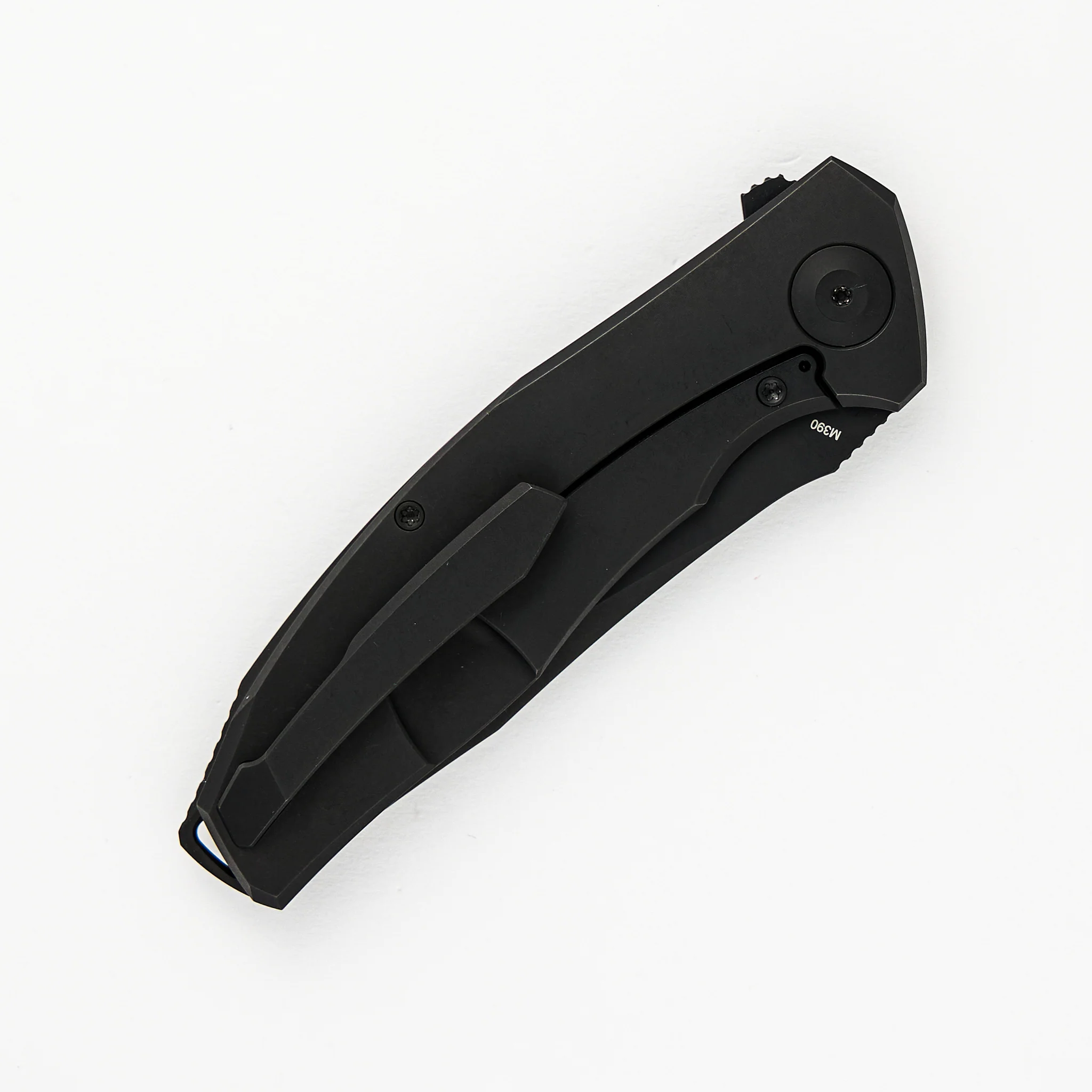 Adzin Flipper – PVD M390 Blade – PVD Titanium Handle - Image 4