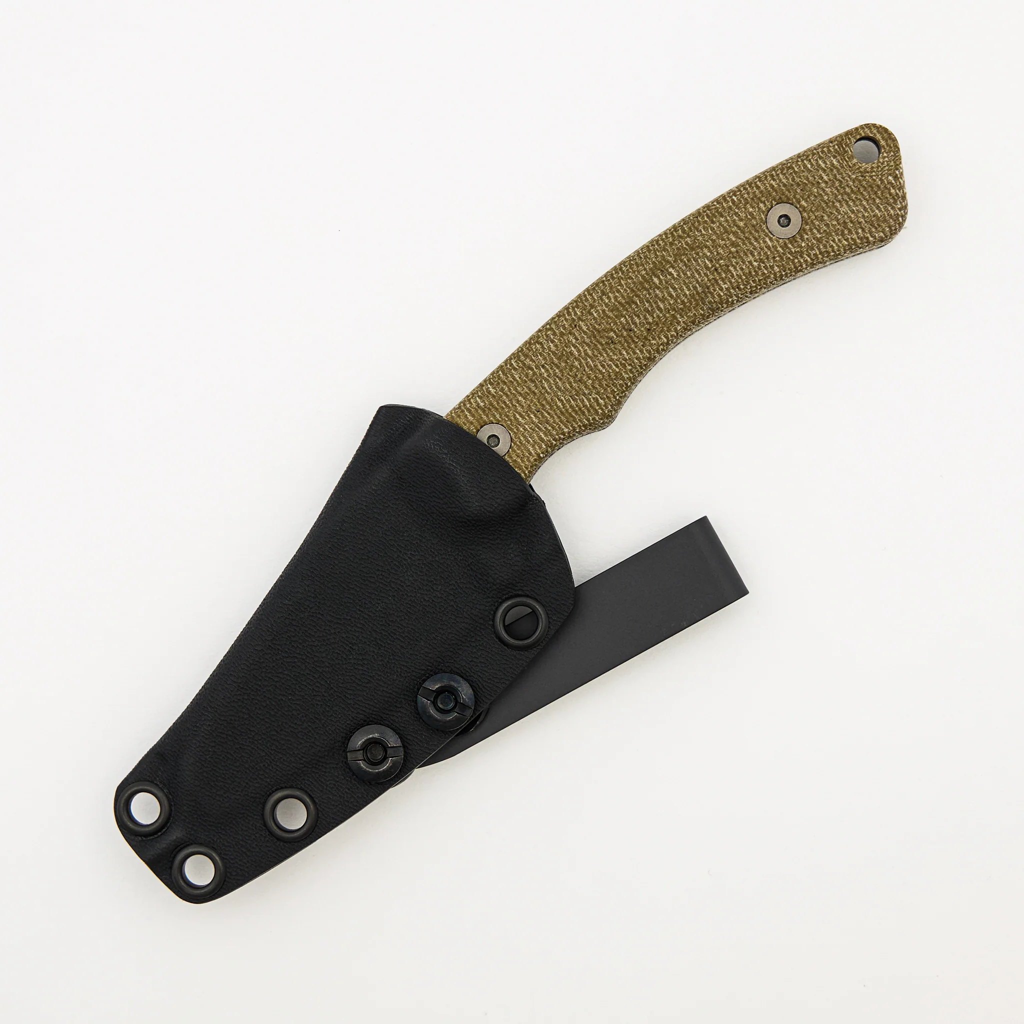 Redhawk - Stonewash MagnaCut Blade - Green Micarta Handle - Image 3