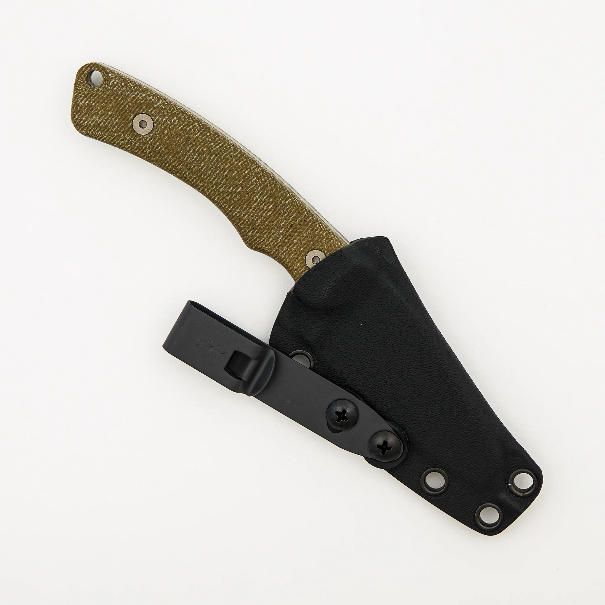 Redhawk - Stonewash MagnaCut Blade - Green Micarta Handle - Image 4