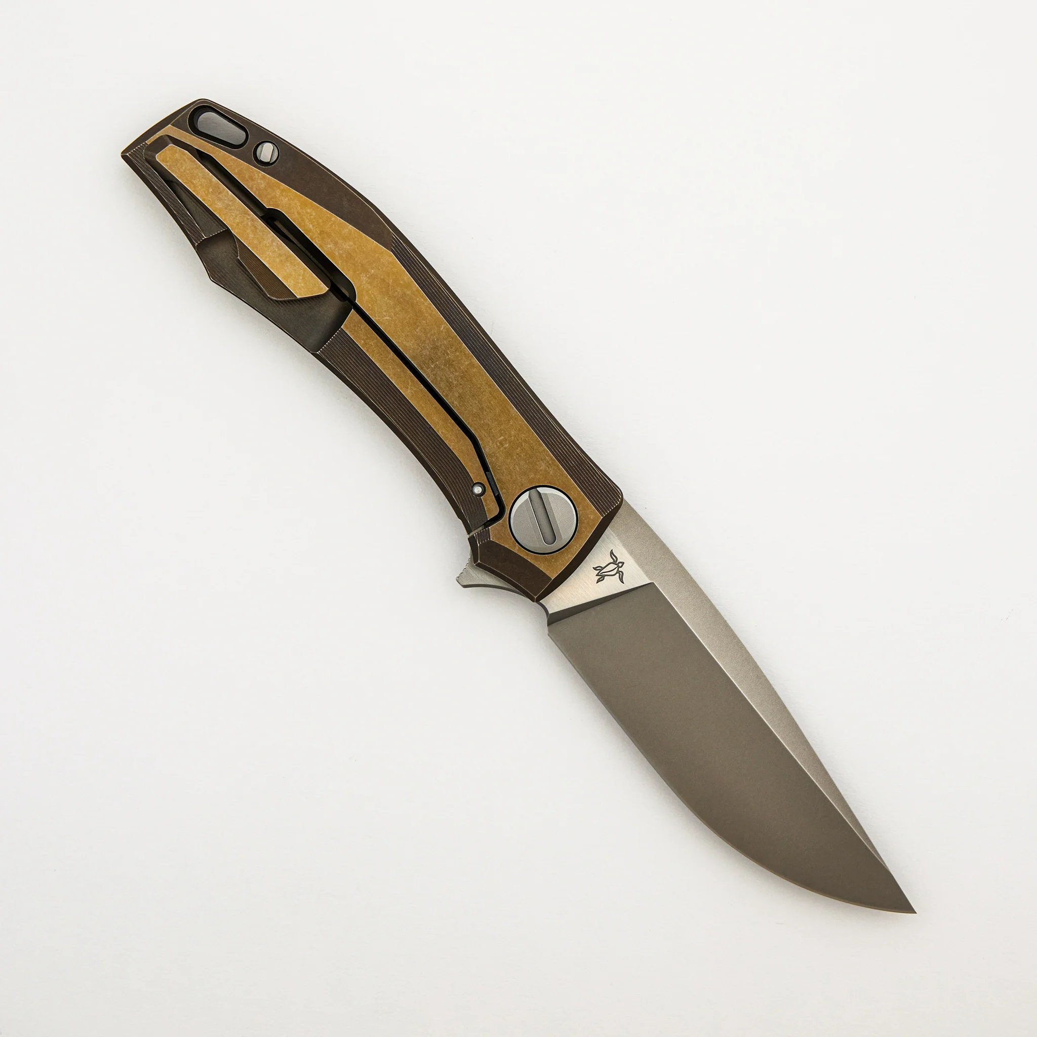 RKMP B - M398 Blade - Bronze Titanium Handle - SRRBS (Charles Marlowe Design) - Image 2