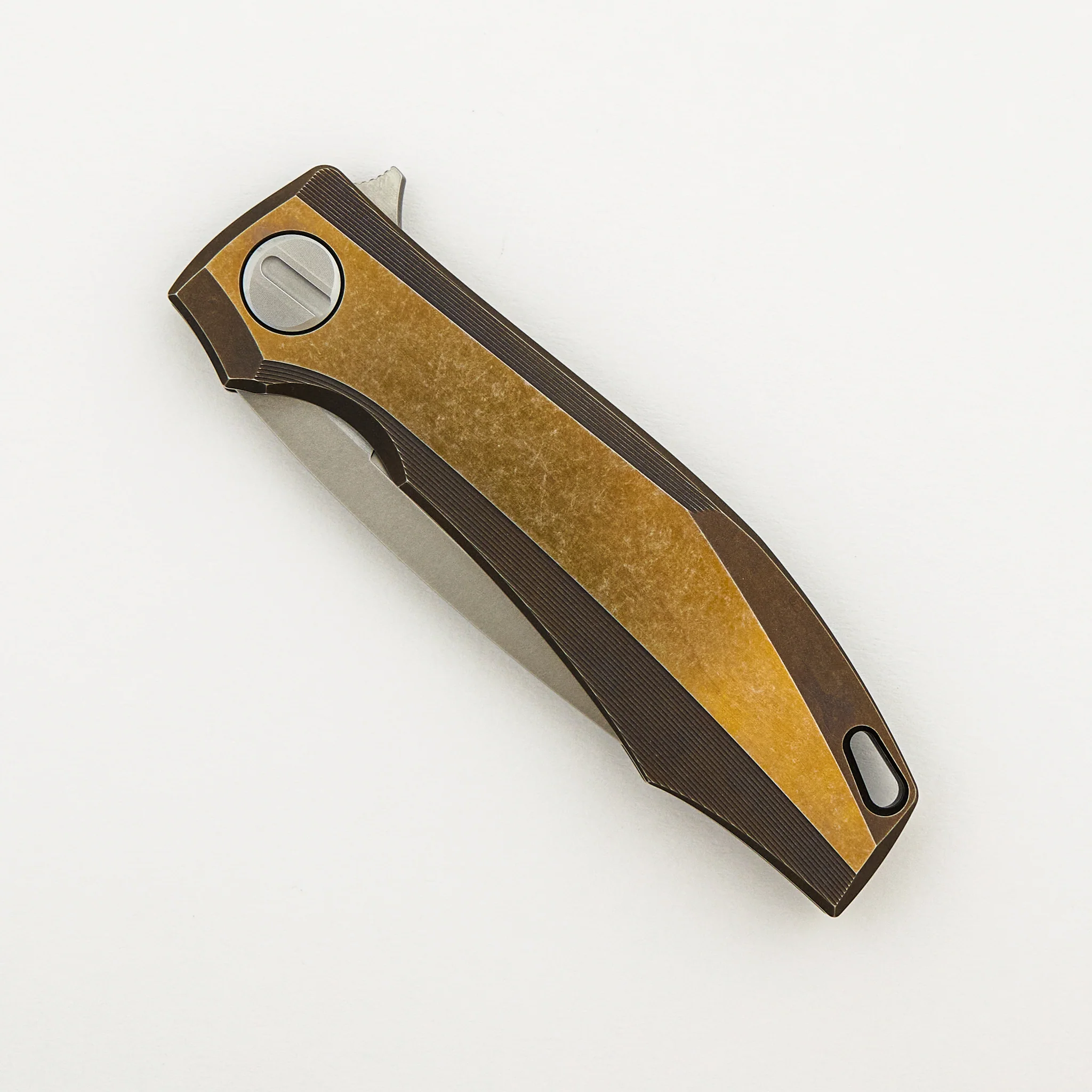 RKMP B - M398 Blade - Bronze Titanium Handle - SRRBS (Charles Marlowe Design) - Image 3