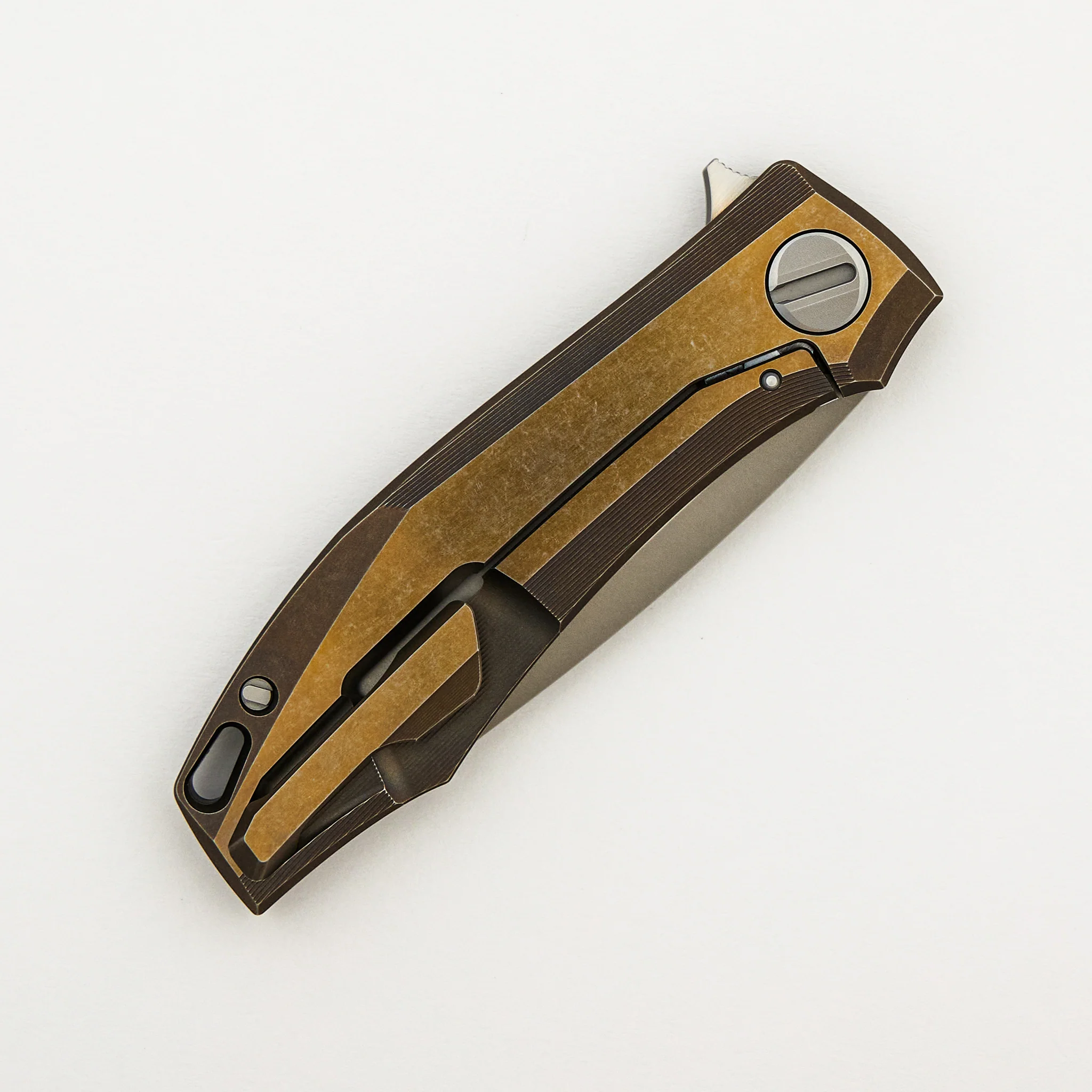 RKMP B - M398 Blade - Bronze Titanium Handle - SRRBS (Charles Marlowe Design) - Image 4