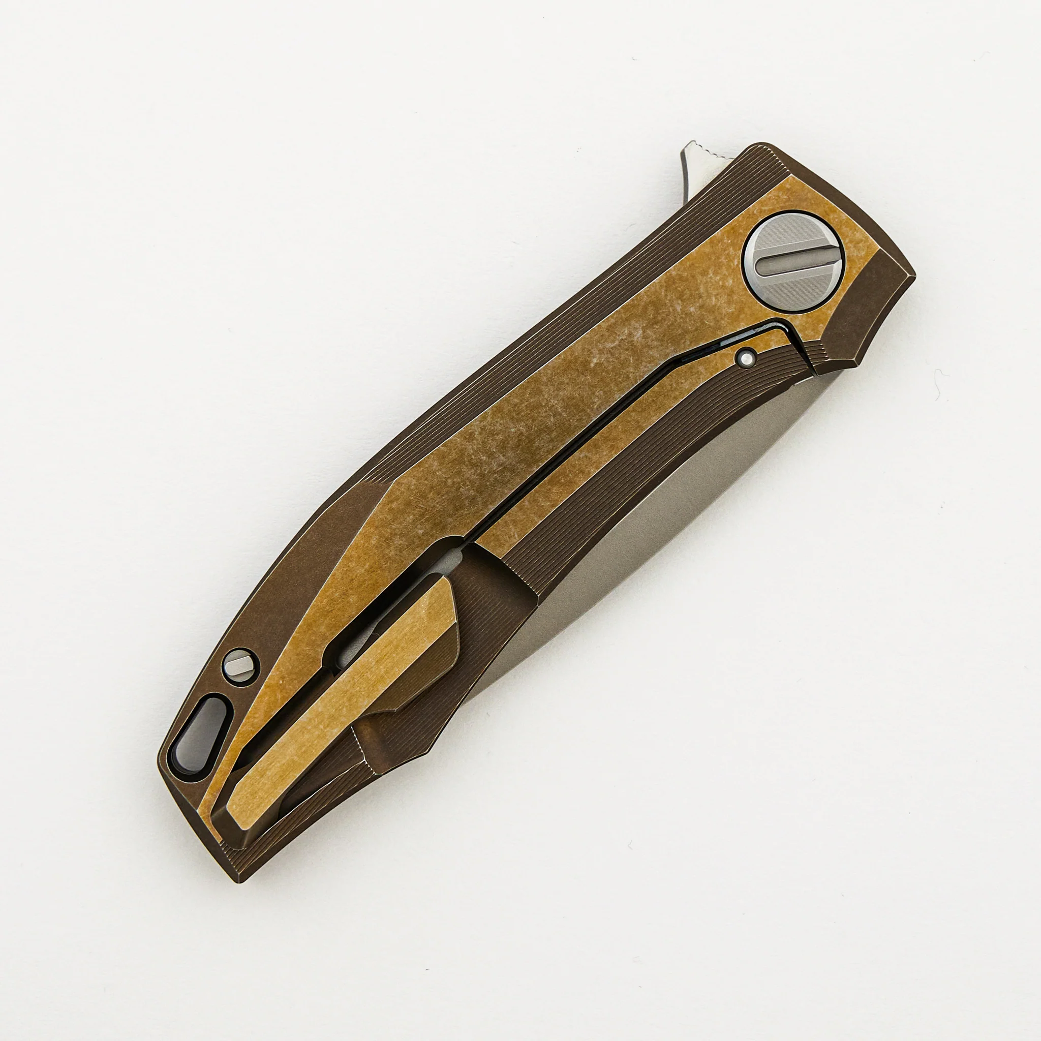 RKMP B - M398 Blade - Bronze Titanium Handle - SRRBS (Charles Marlowe Design) - Completed - Image 4