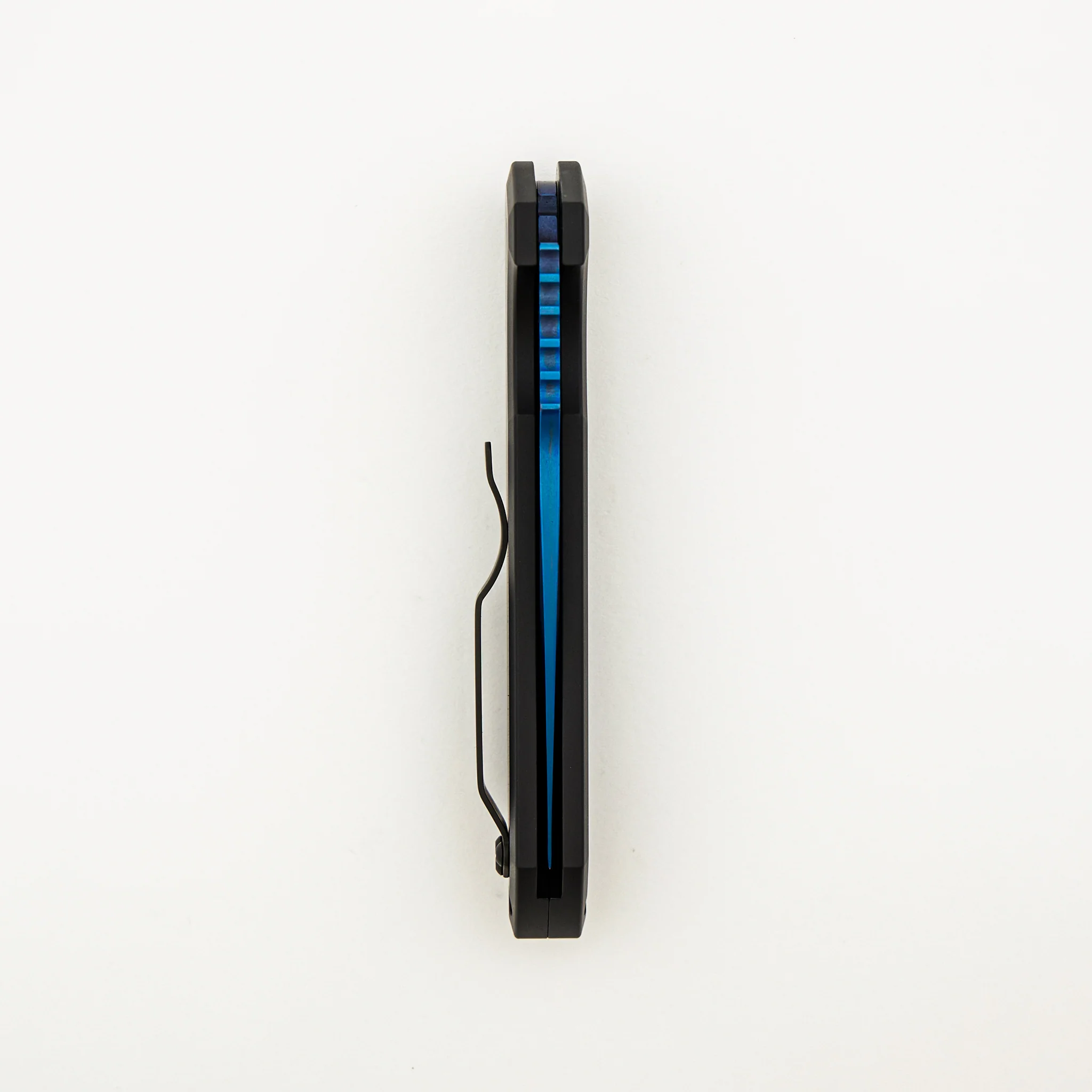 Rockeye Auto - LG307-SB - Textured Black Aluminum Handle - Sapphire Blue S35VN Blade (Les George Design) - Image 5