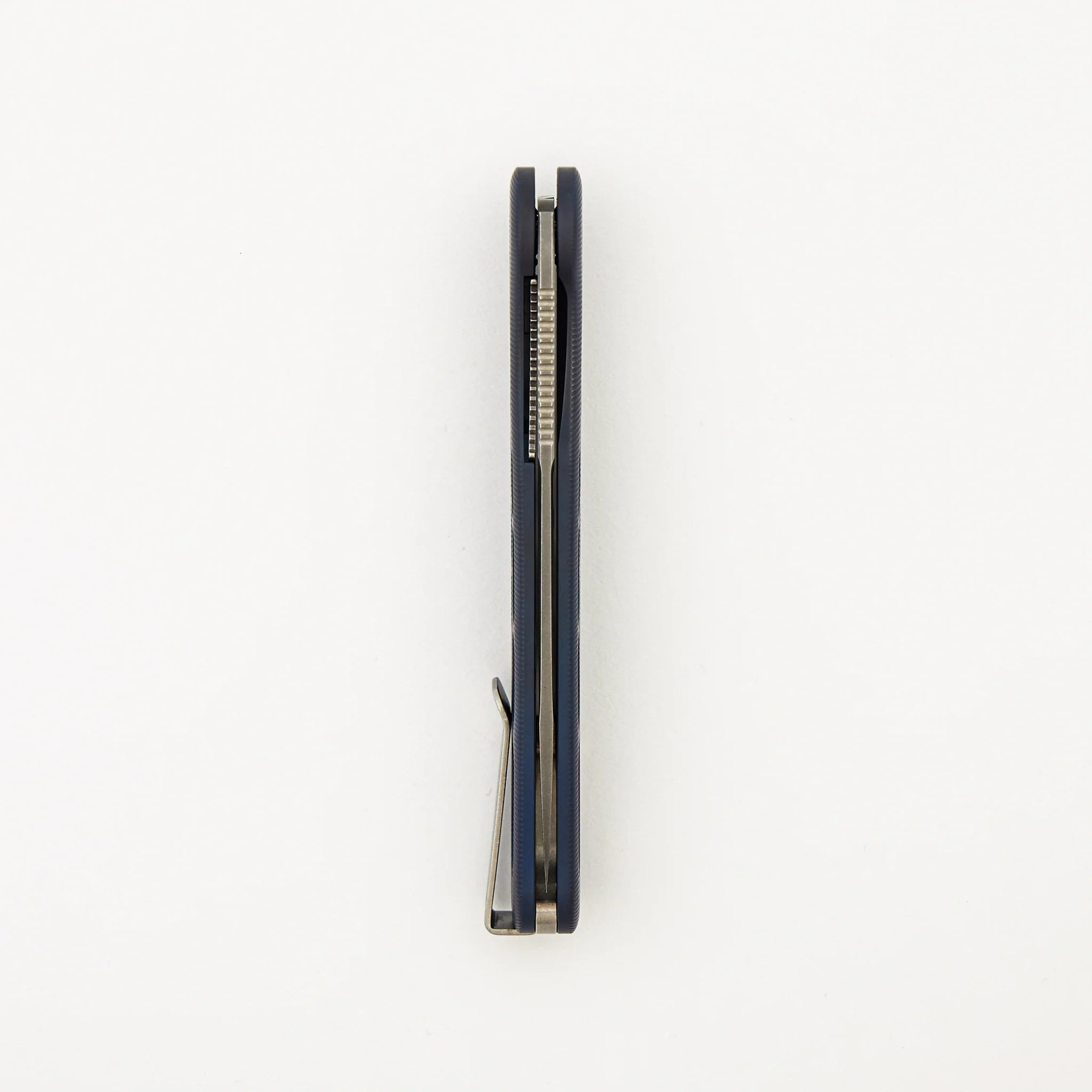 Rockwall Flipper V2 - Skeletonized Blue Ano Titanium Handles - MagnaCut Blade - Image 5