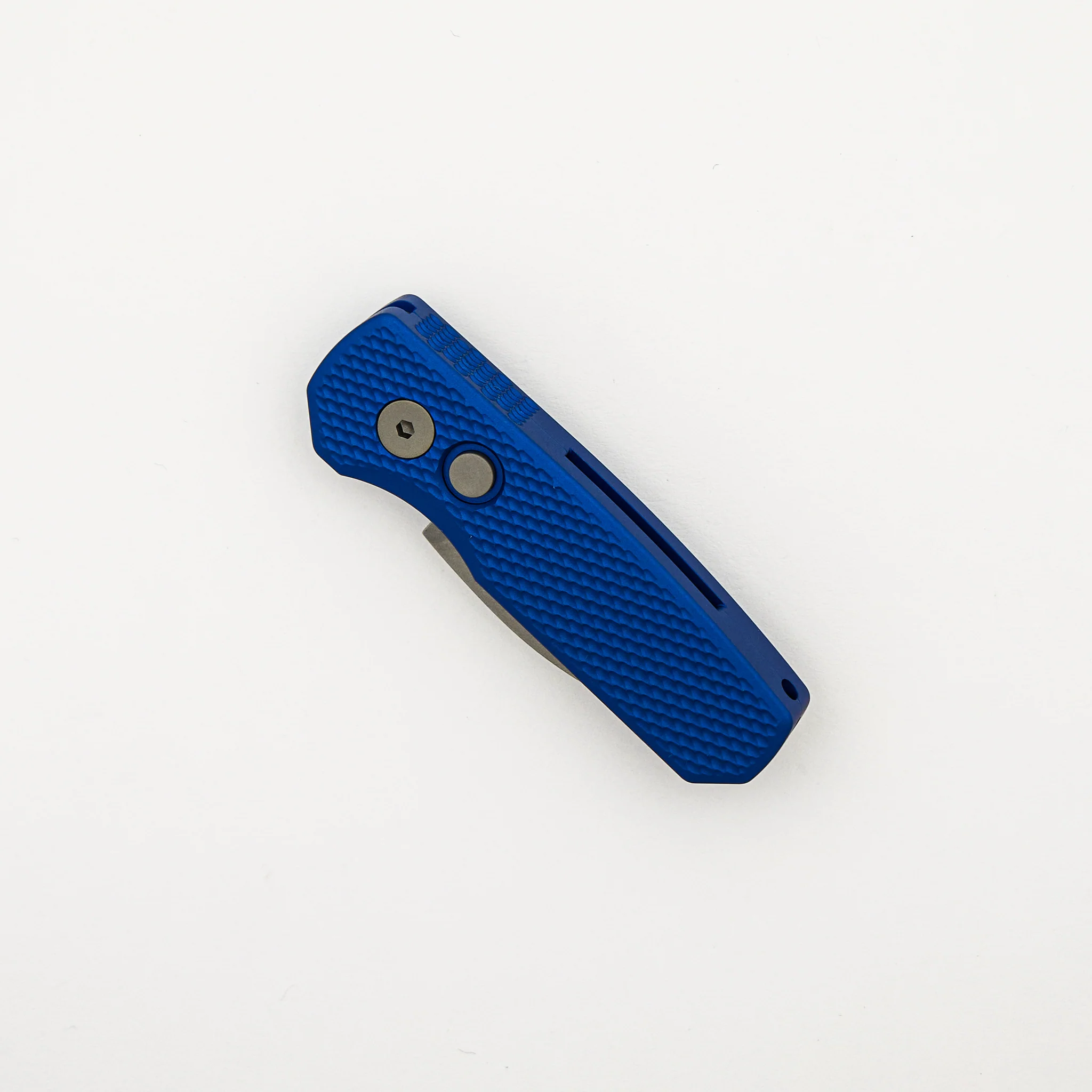Runt 5 - Textured Blue Handle - Stonewash MagnaCut Wharncliffe Blade - R5305-BLUE - Image 3