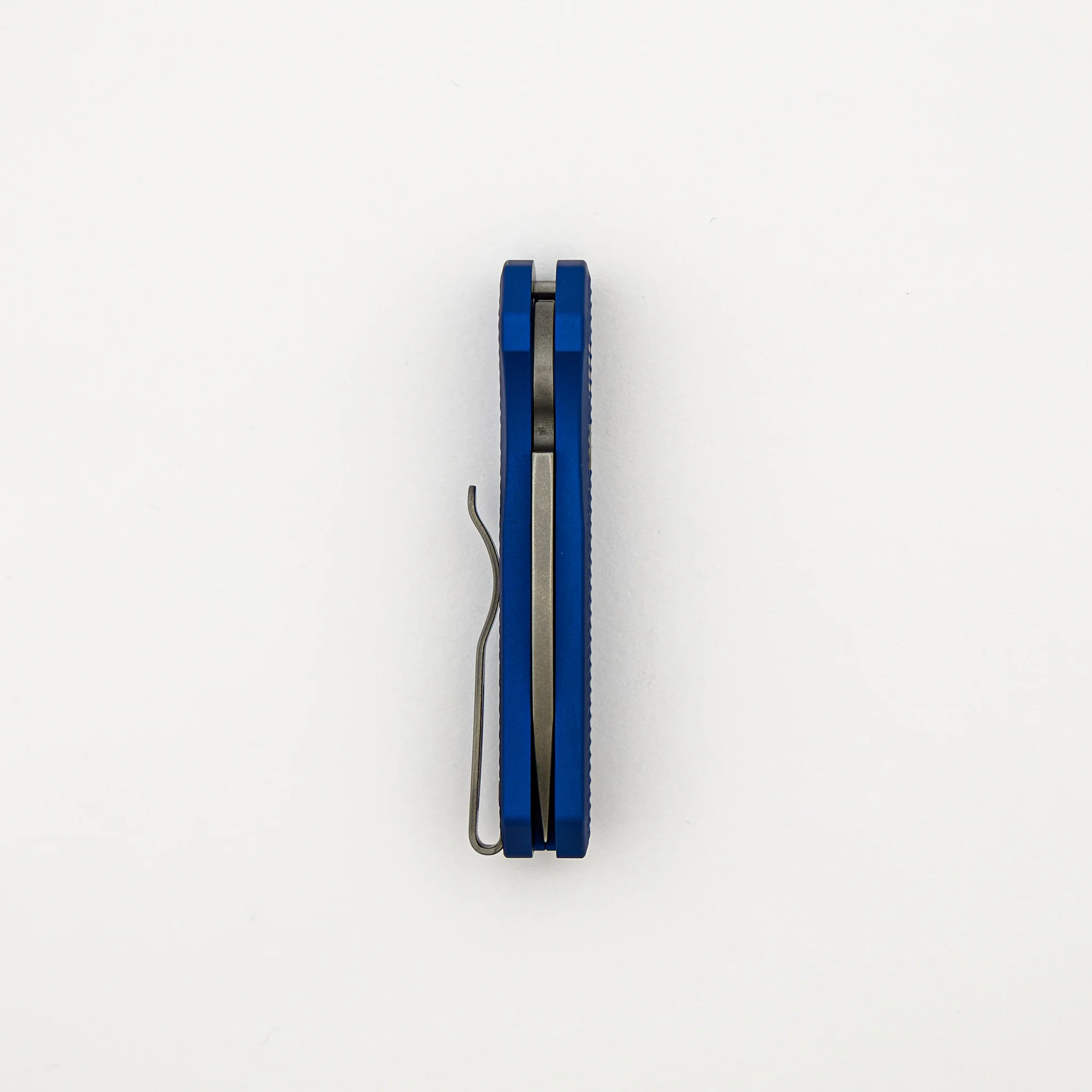 Runt 5 - Textured Blue Handle - Stonewash MagnaCut Wharncliffe Blade - R5305-BLUE - Image 5