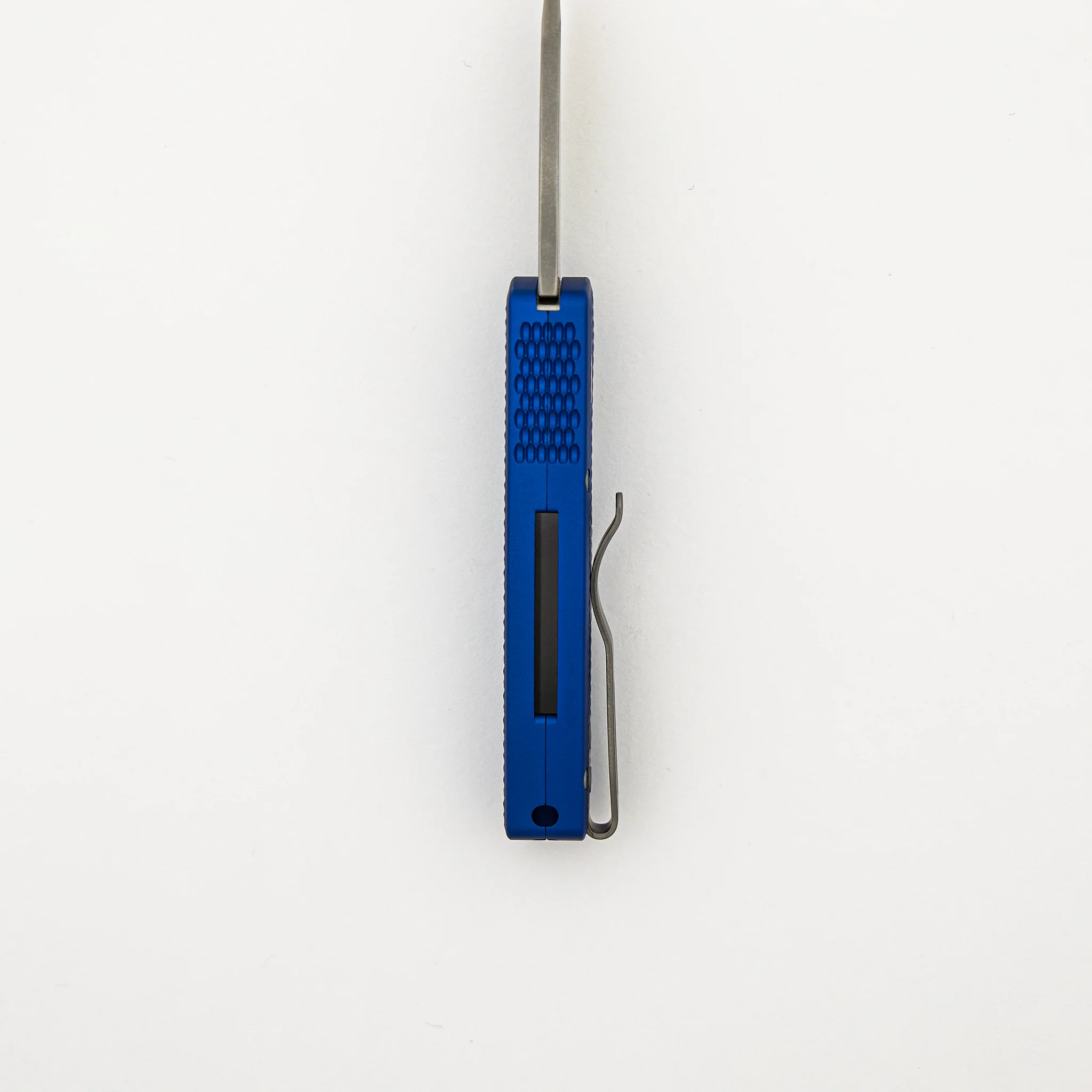 Runt 5 - Textured Blue Handle - Stonewash MagnaCut Wharncliffe Blade - R5305-BLUE - Image 7