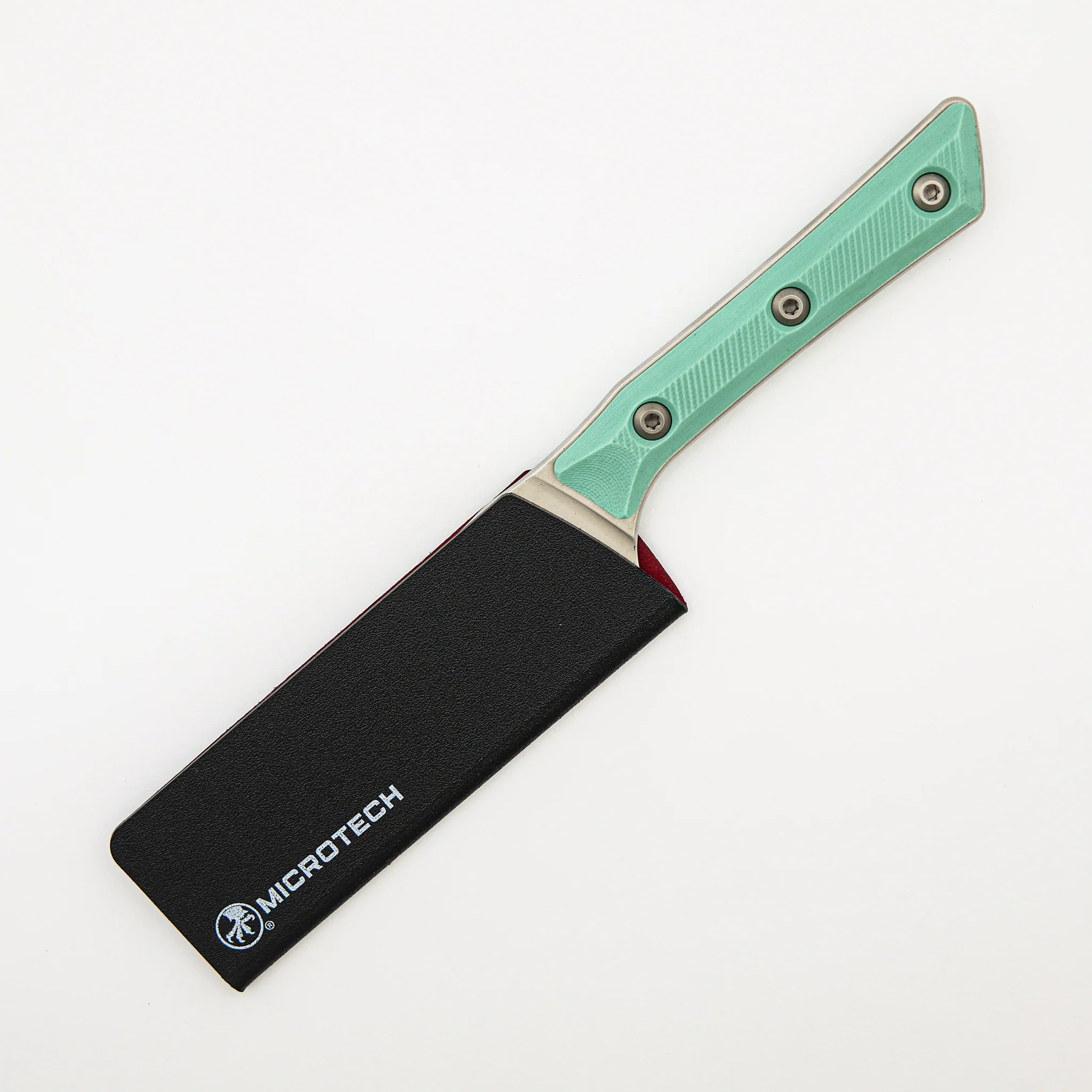 Santoku 4" - G-10 Caribbean Blue - Stonewash Standard - 3300-10 CA - Image 3