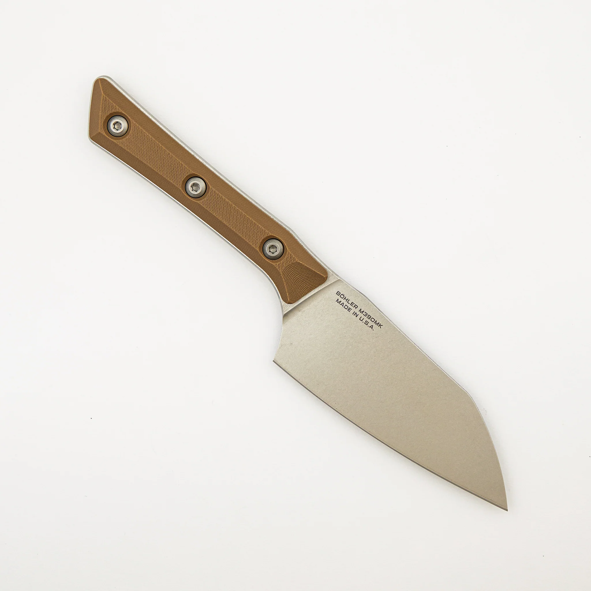 Santoku 4" - G-10 Coyote Tan - Stonewash Standard - 3300-10 CE - Image 2