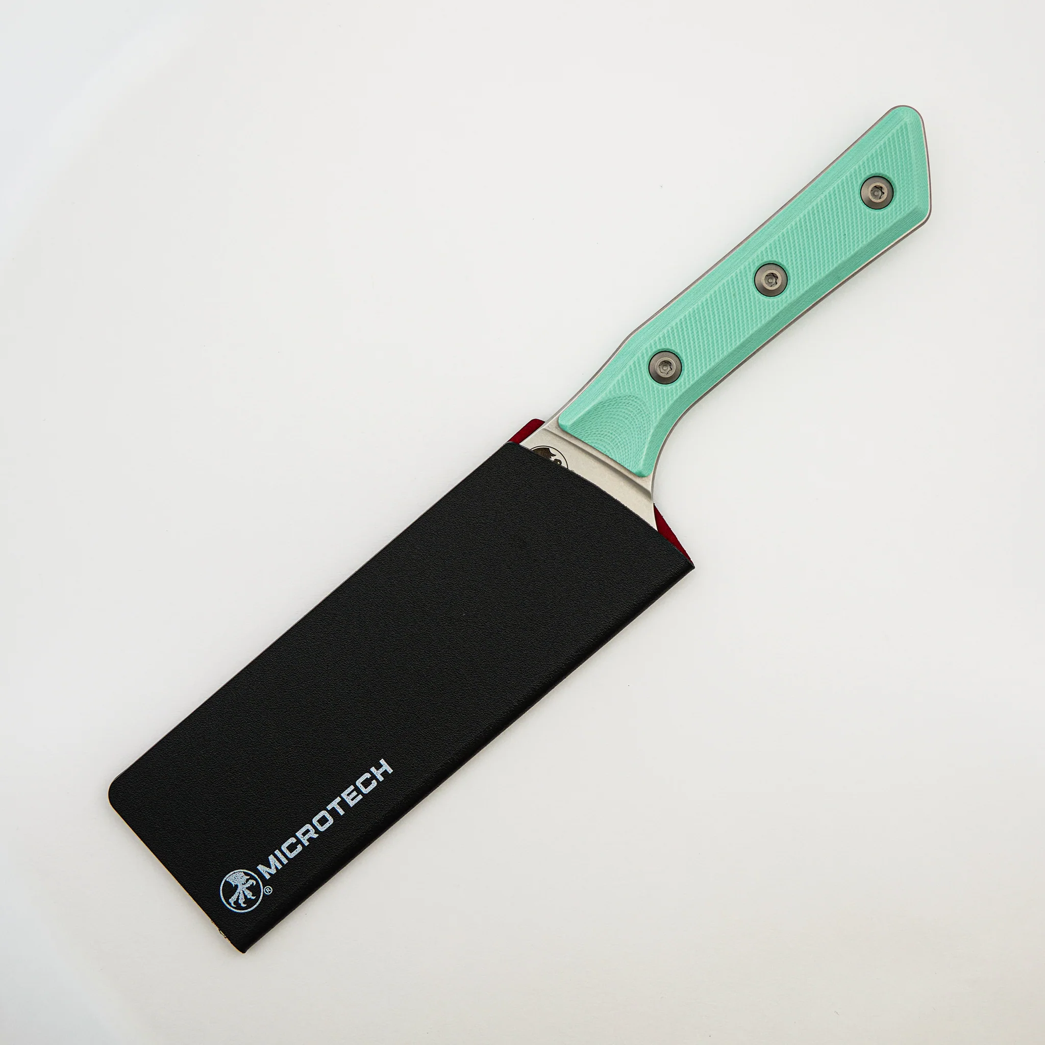 Santoku 6" - G-10 Caribbean Blue - Stonewash Standard - 3200-10 CA - Image 3