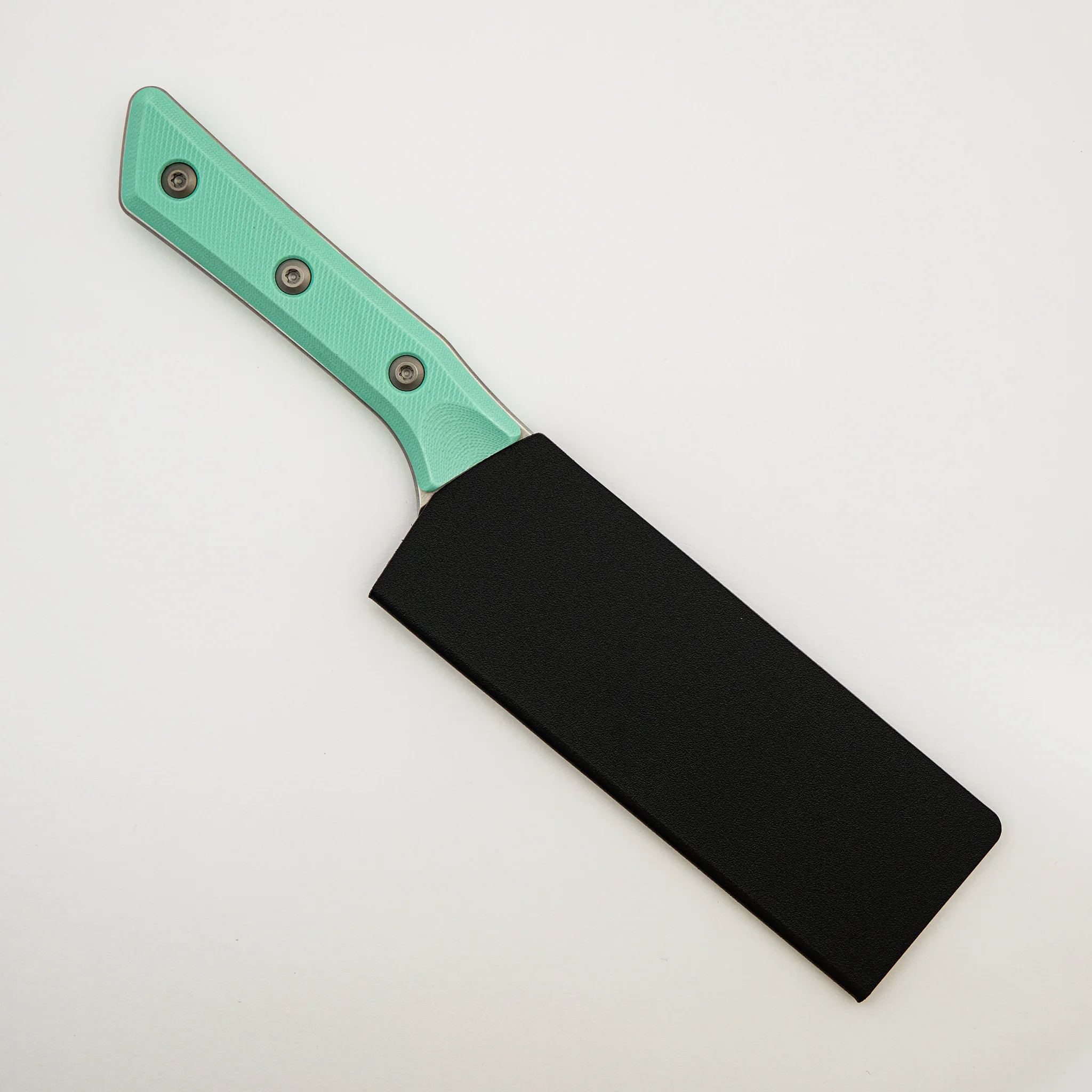 Santoku 6" - G-10 Caribbean Blue - Stonewash Standard - 3200-10 CA - Image 4