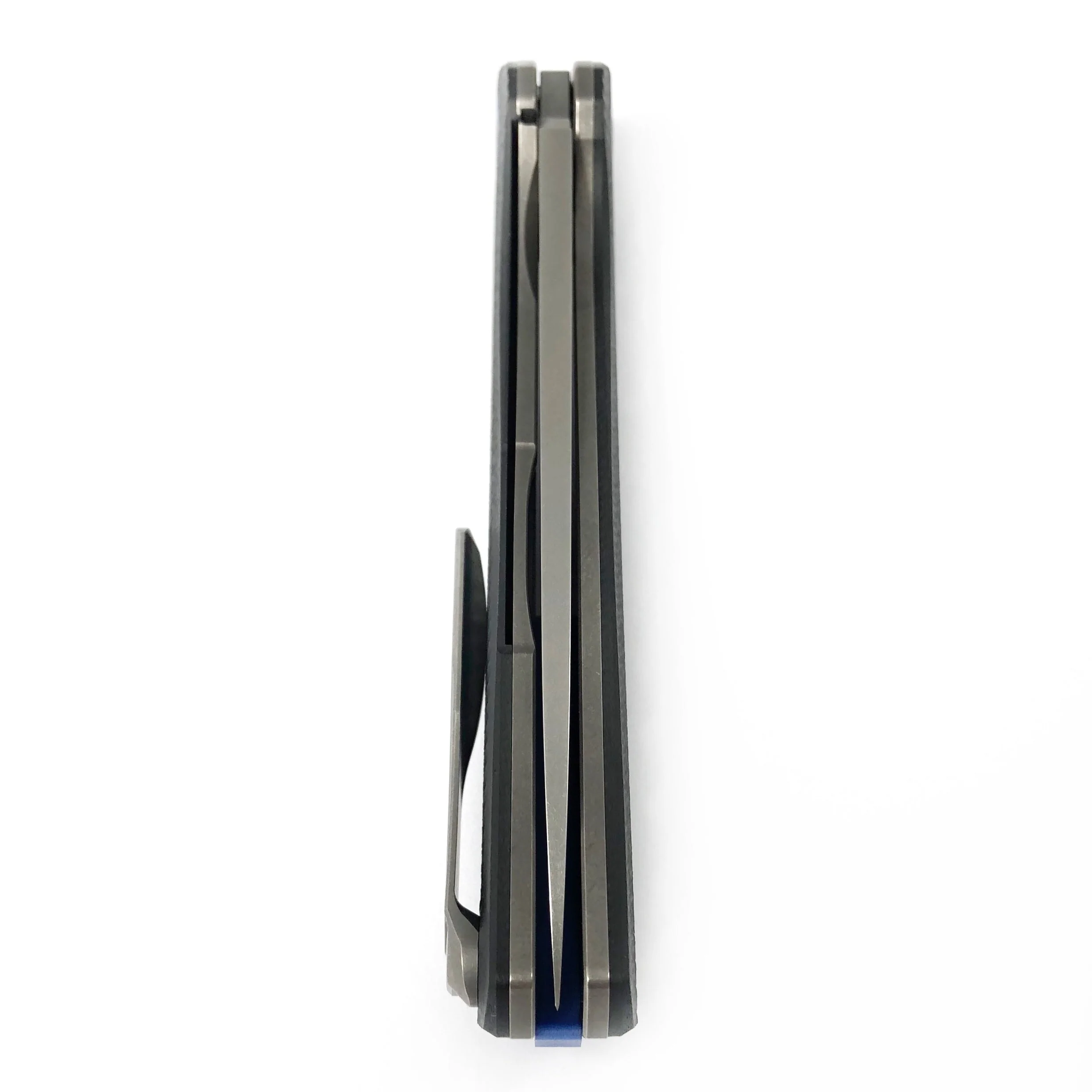 F3 - ELMAX full flat grind blade - black g10 handle w- blue accents- SRB - Image 6